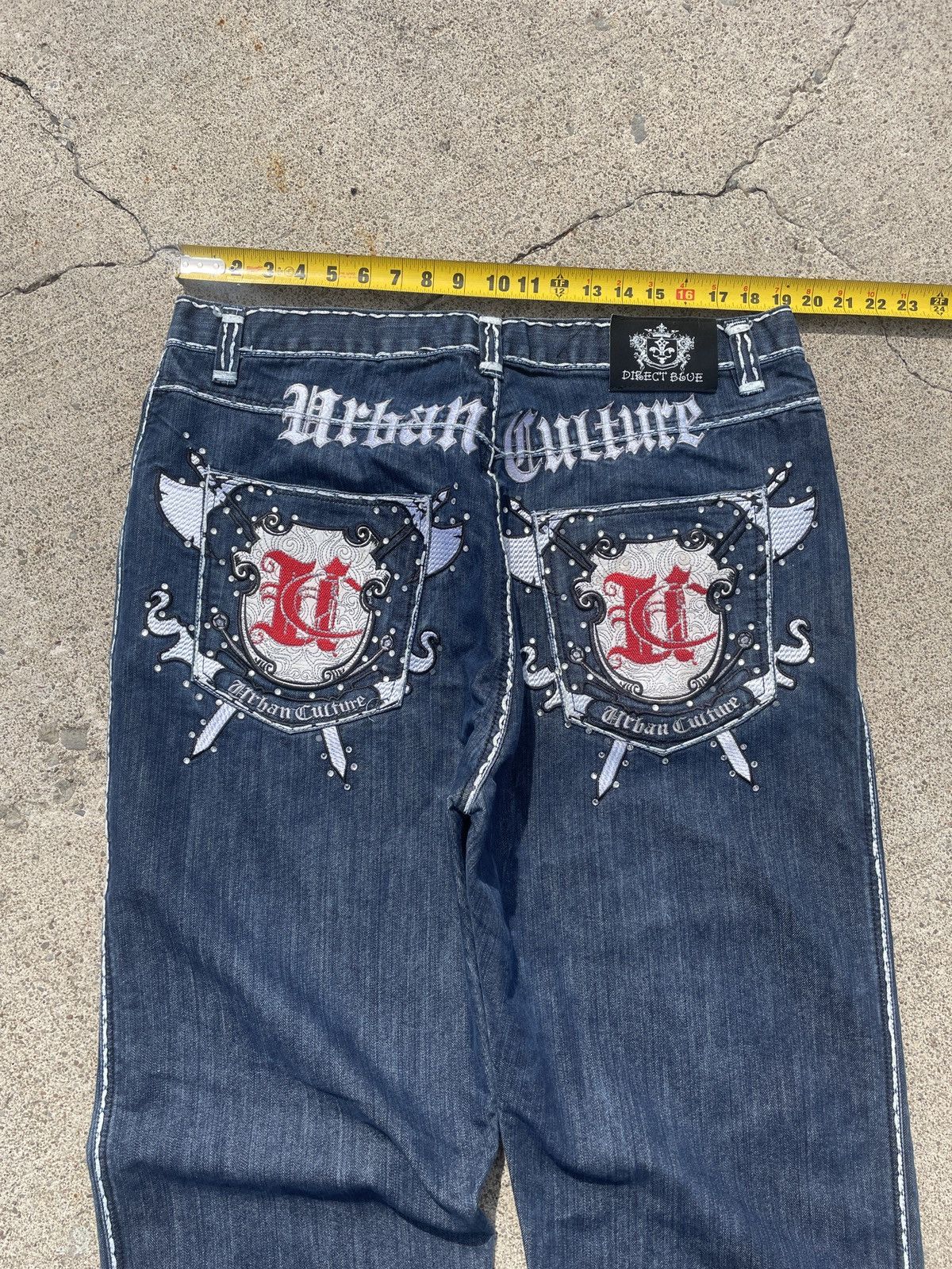 Other Urban Culture Embroidered Baggy Denim Size US 40 / EU 56 - 7 Thumbnail