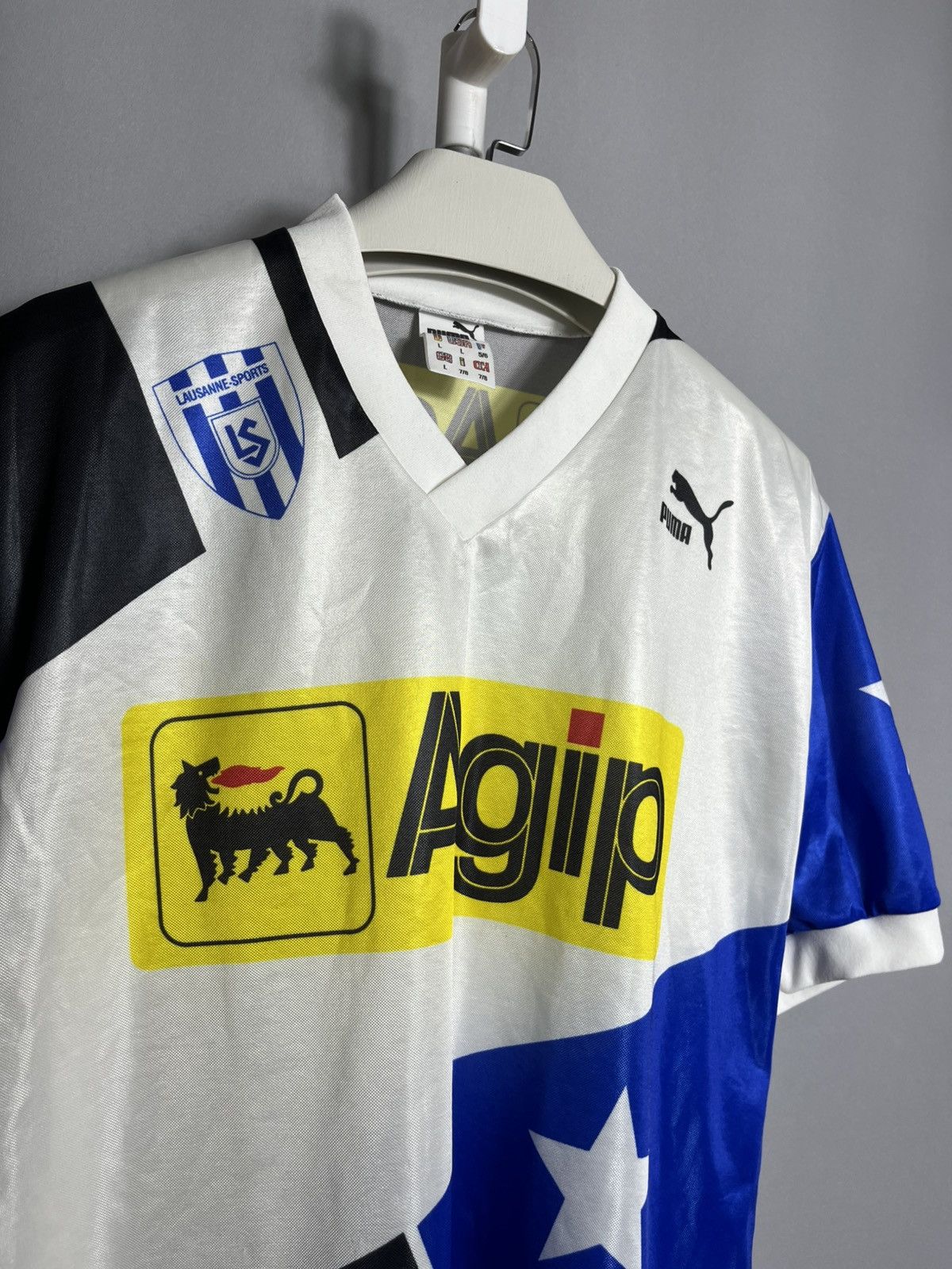 Puma × Vintage Lausanne-Sport Home football shirt 1990 1991 soccer mens Size US L / EU 52-54 / 3 - 2 Thumbnail