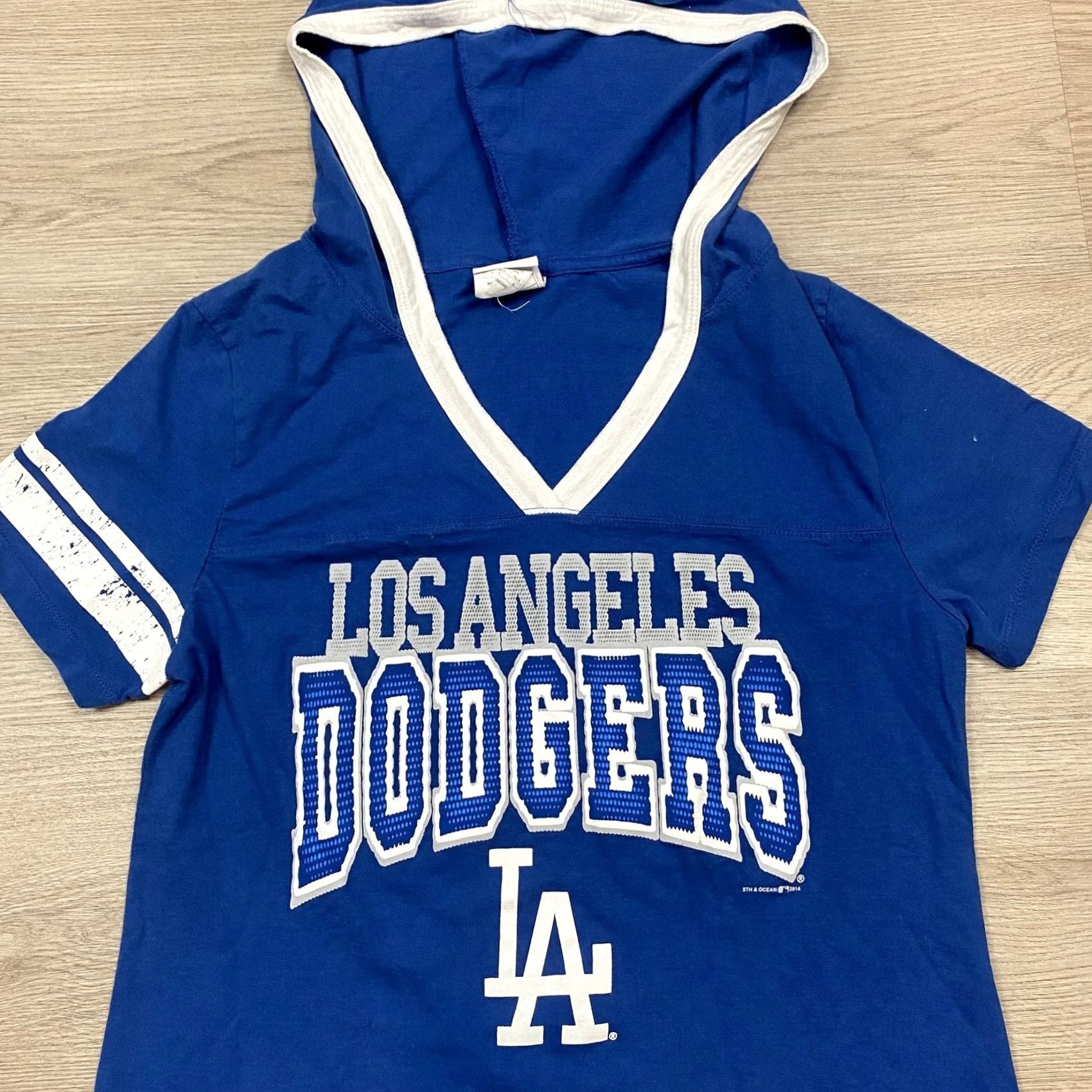 MLB LA Dodgers Hoodie T Shirt Women's Large MLB Baseball 5th & Ocean Size L / US 10 / IT 46 - 2 Thumbnail