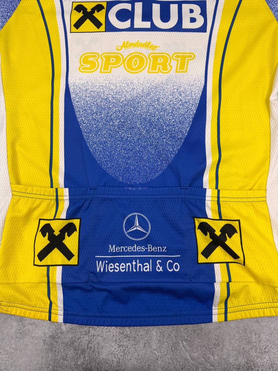 Other Biemme Men Cycling Jersey Blue Yellow Size M Size US M / EU 48-50 / 2 - 7 Thumbnail