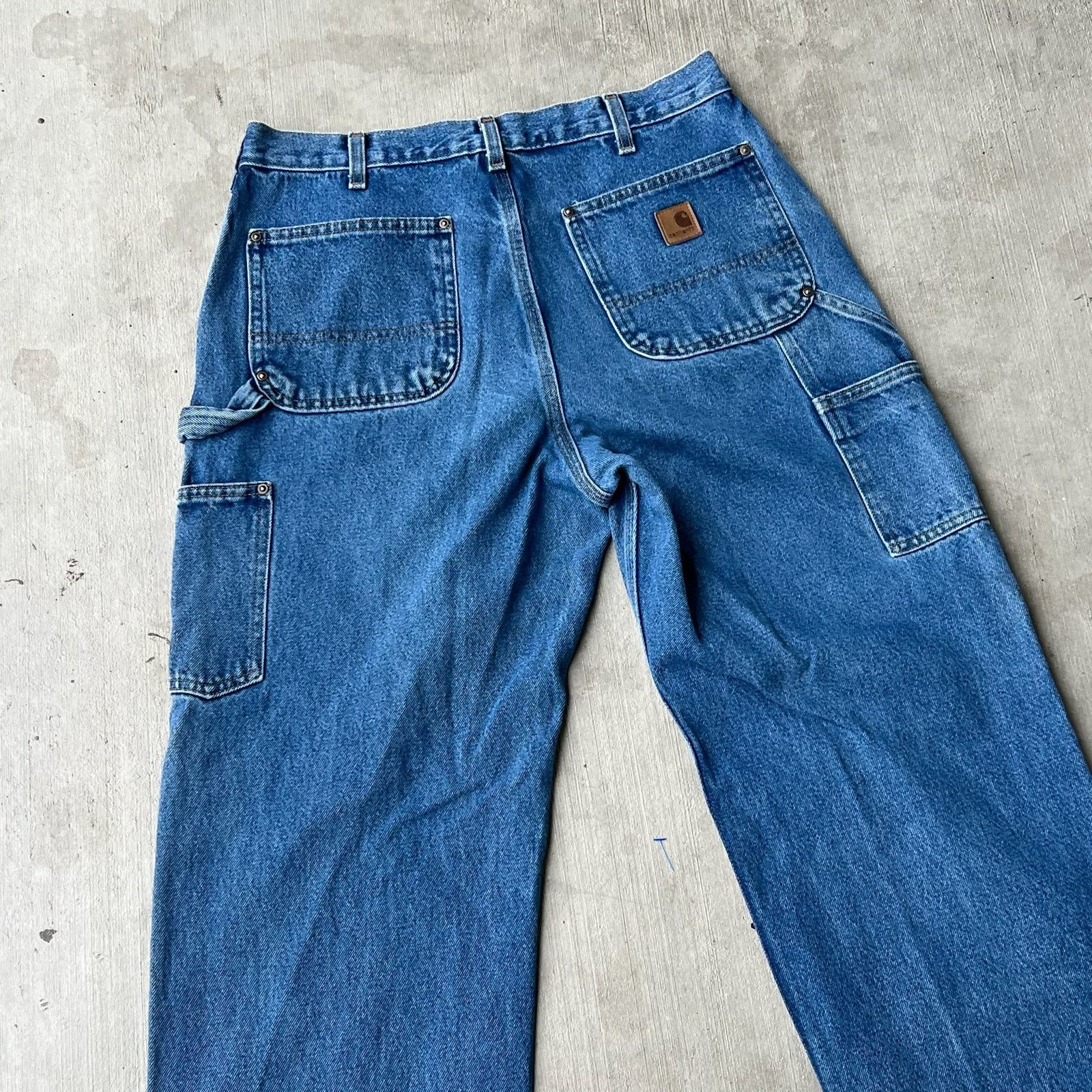 Carhartt × Vintage Carhartt denim blue jean double knee work carpenter pants Size US 32 / EU 48 - 5 Thumbnail