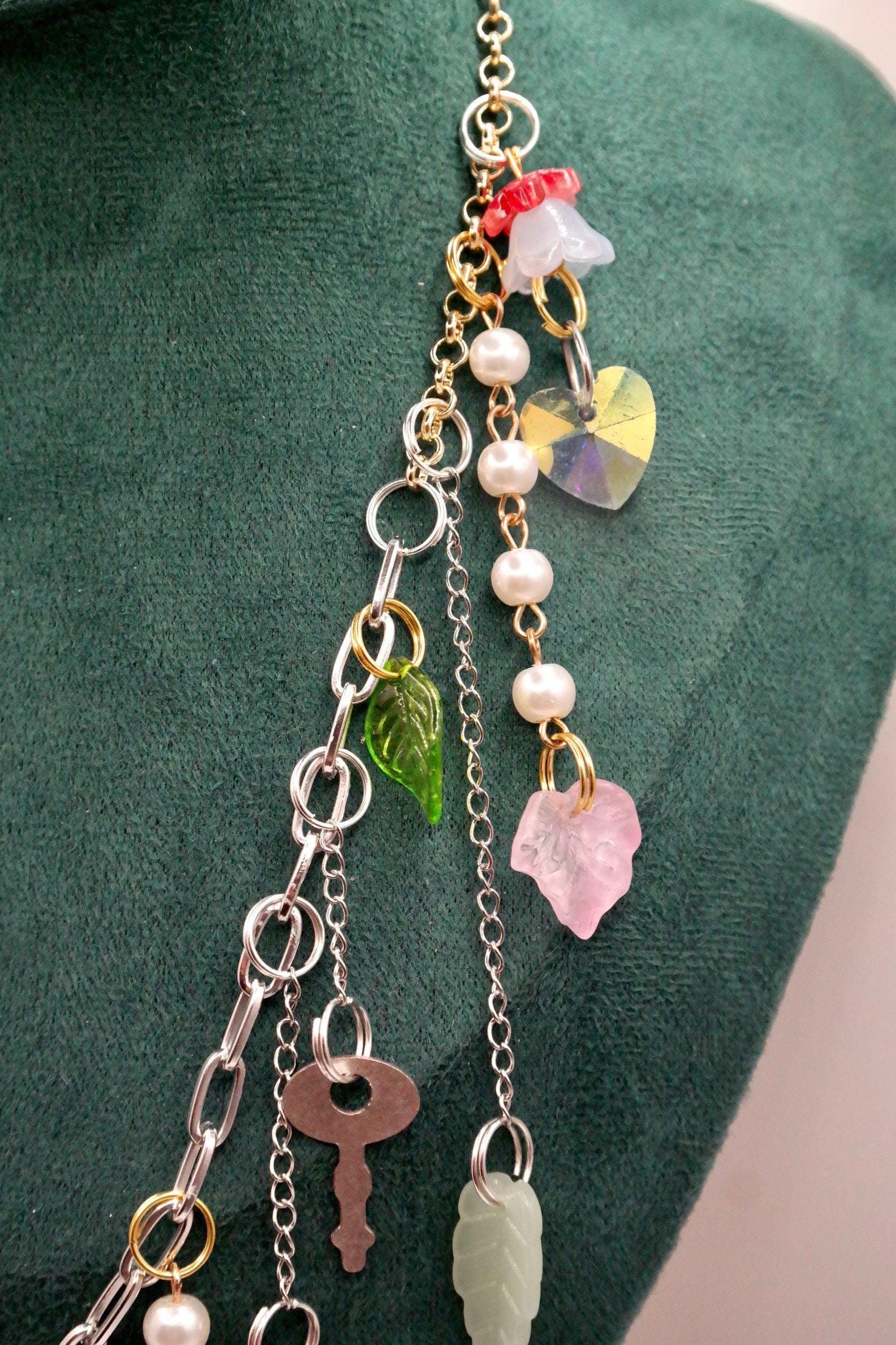 Handmade Keys & Leaves Fairy Necklace Size ONE SIZE - 6 Thumbnail