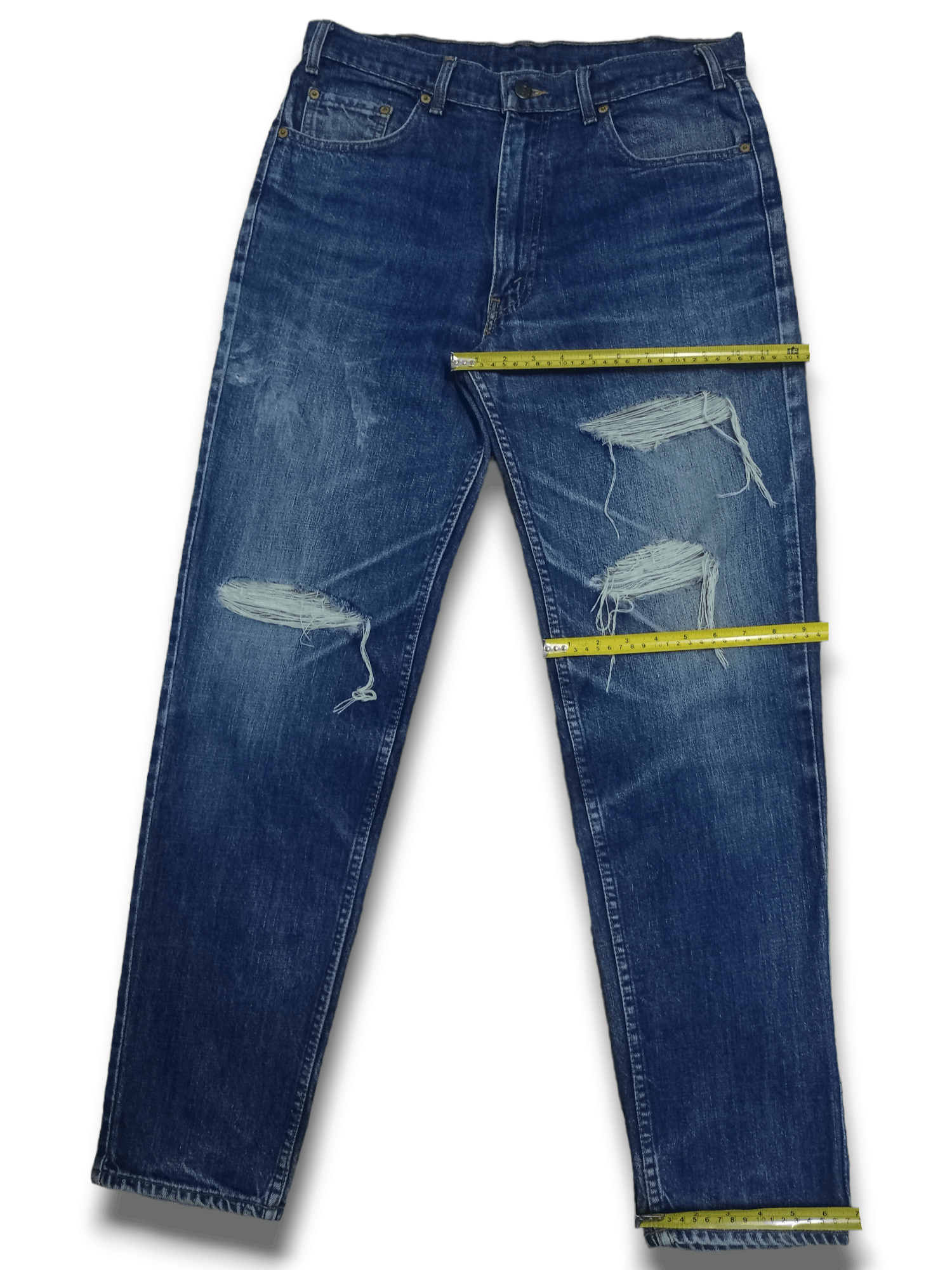 Levi's × Levi's Vintage Clothing Vintage Levis 603-0217 Blue Wash Ripped Style Jeans 33x30 Size US 33 - 13 Thumbnail