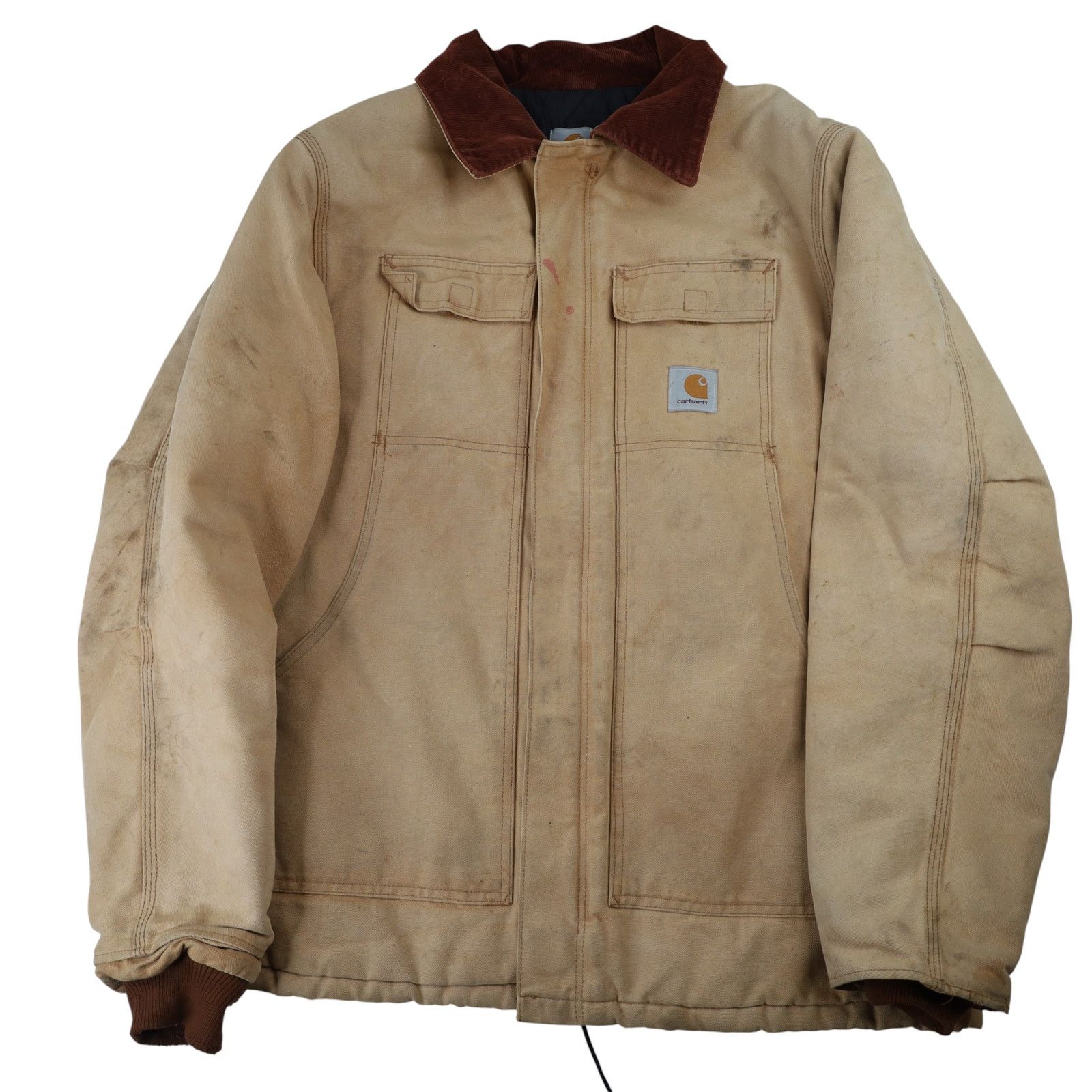 Carhartt Vintage Distressed Carhartt Chore Coat Size US XL / EU 56 / 4 - 1 Thumbnail