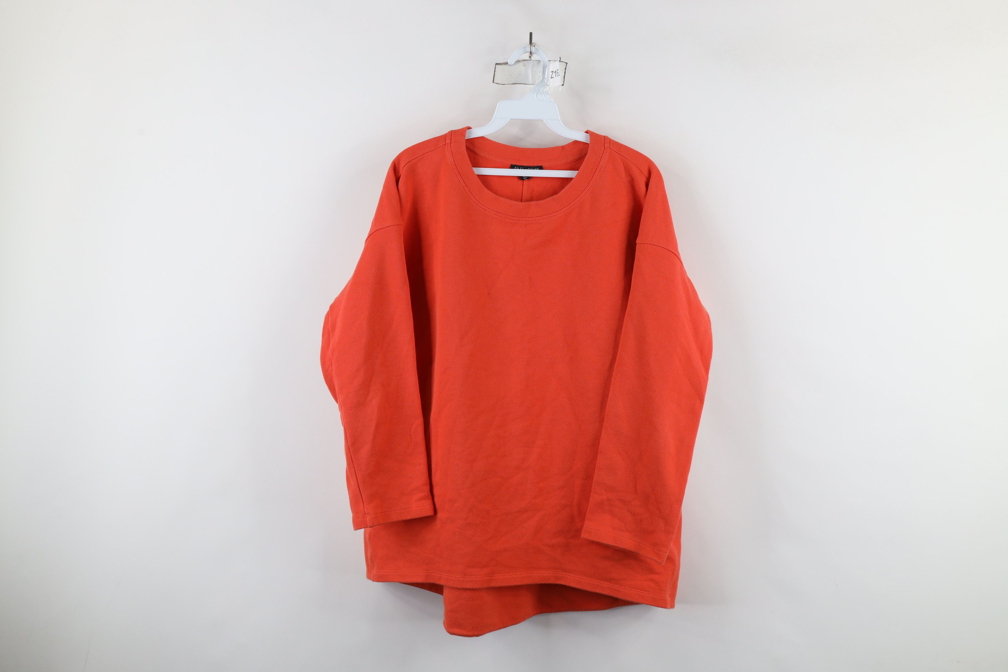Eileen Fisher × Vintage Eileen Fisher Stretch Organic Cotton Sweater Orange Size M / US 6-8 / IT 42-44 - 1 Thumbnail