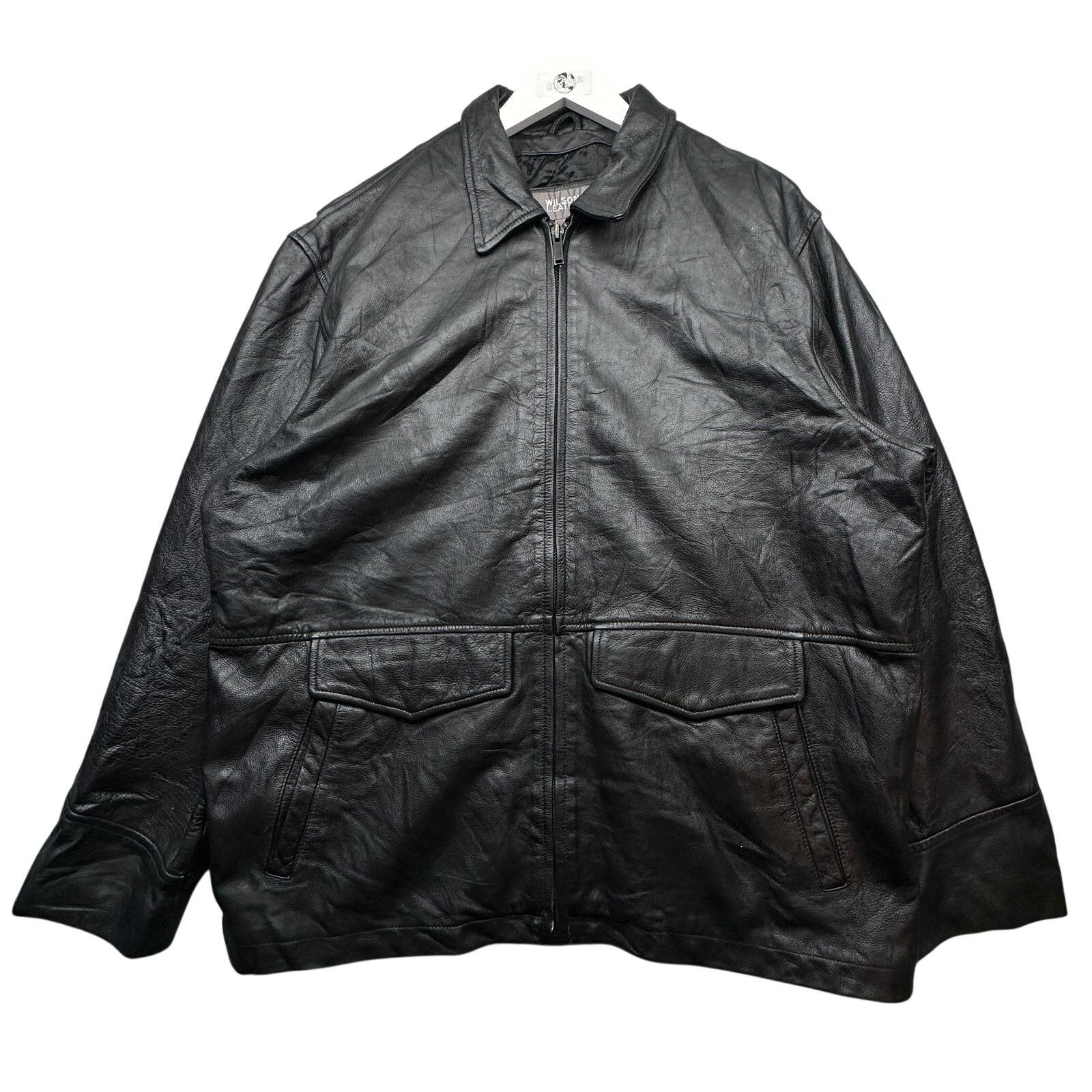 Wilsons Leather Wilsons Leather Jacket Coat Men XL Pockets Black Quilt Lined Size US XL / EU 56 / 4 - 1 Thumbnail