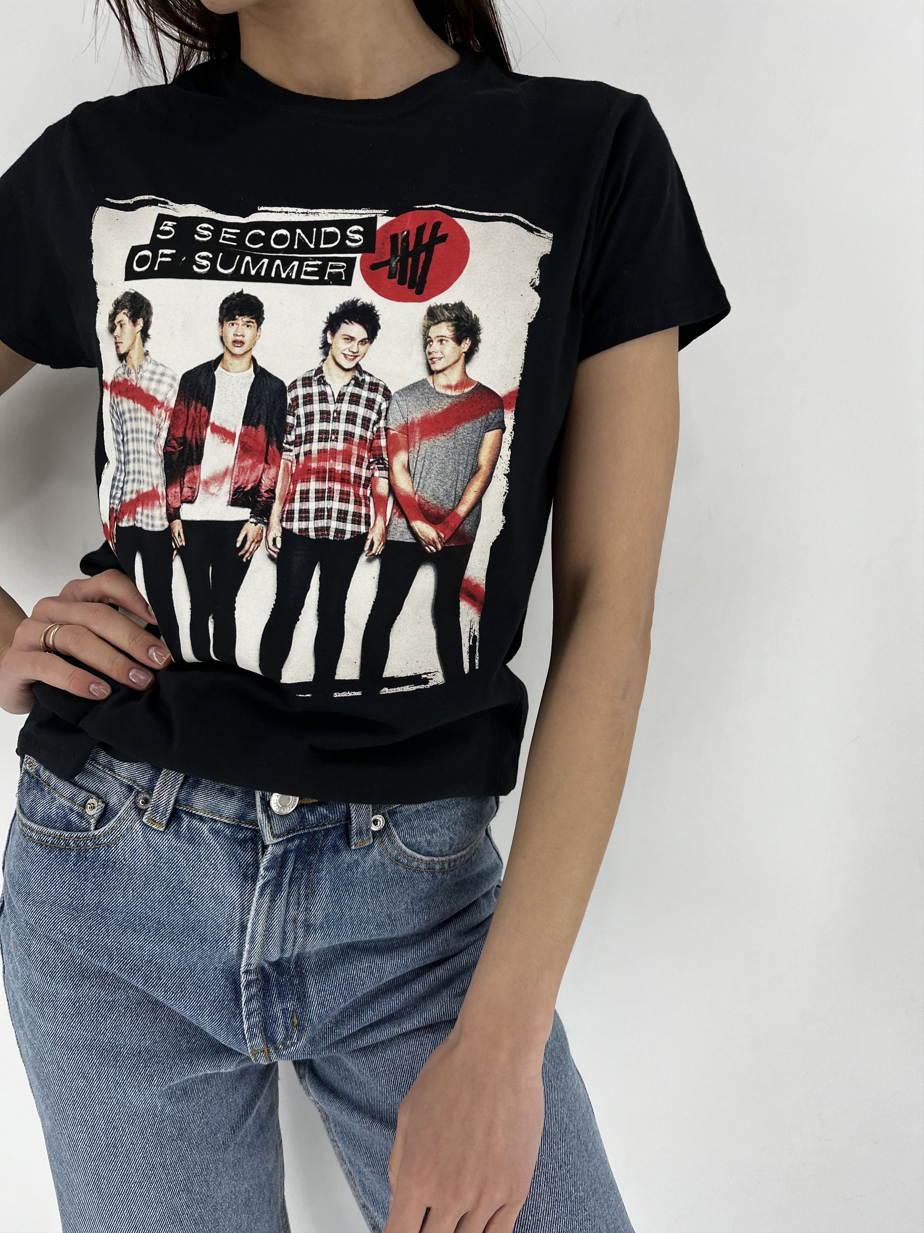 Band Tees 5 Seconds of Summer Rock Out With Your Socks Out Tour 2015 Size L / US 10 / IT 46 - 4 Thumbnail