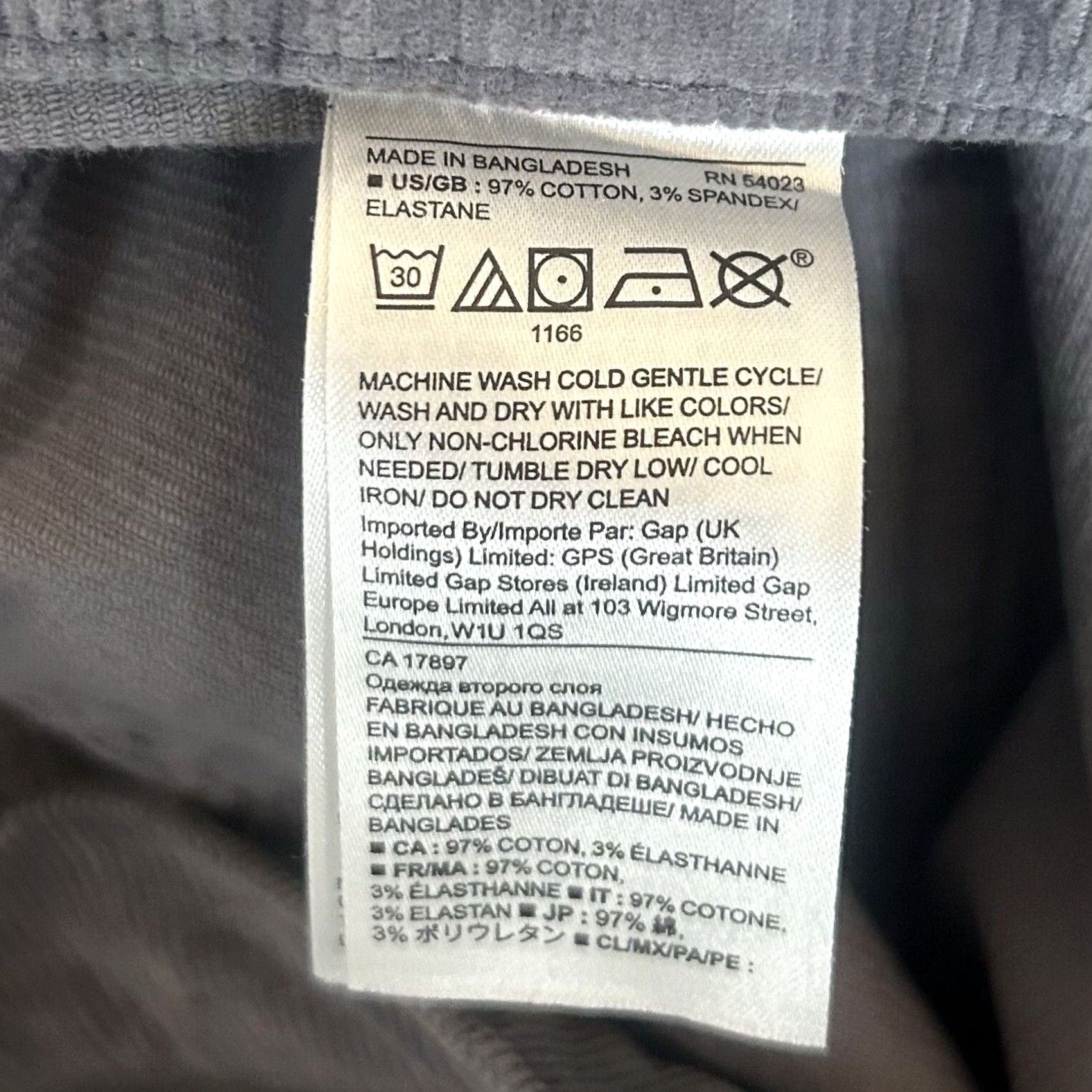 Banana Republic Banana Republic Womens Corduroy Pants Size 30L Gray Chino Casual Workwear Straight Pants Womens 30 Gray Corduroy Cotton Blend Spandex Regular 30L Size 30" / US 8 / IT 44 - 4 Thumbnail