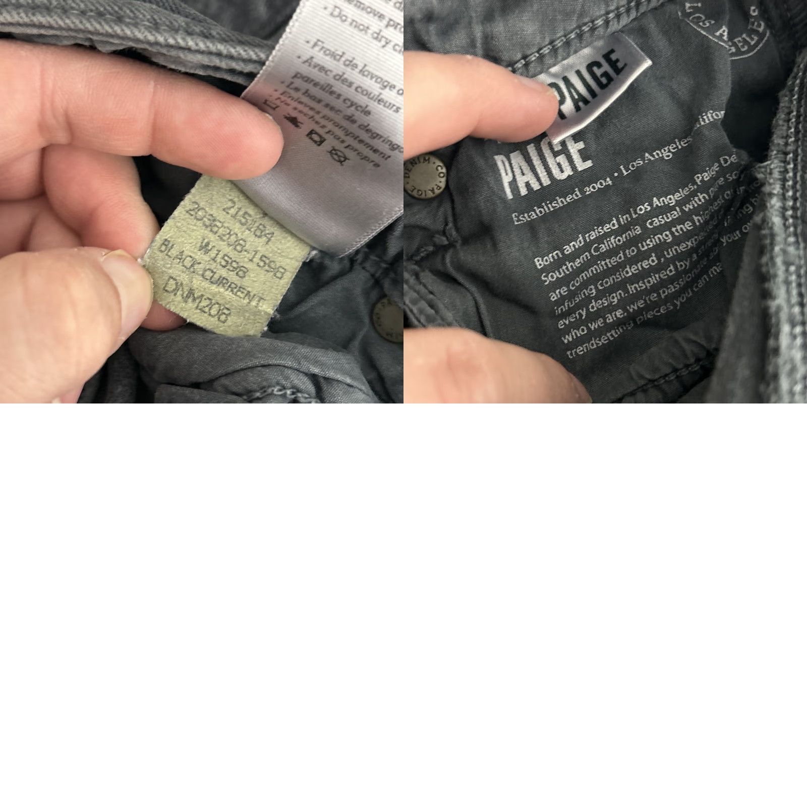 Paige Paige Jeans Skinny Slim Gray 26 Womens Denim Belt Loops Zipper Button Inseam 28 Modern Classic Comfort Pocket Jeans Womens Size 26" / US 2 / IT 38 - 9 Thumbnail