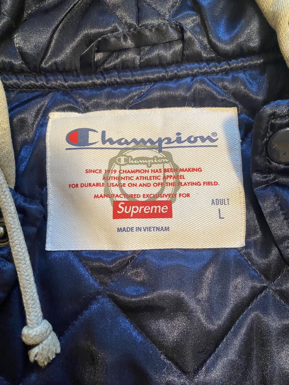 Champion × Supreme Supreme Champion Varisty Jacket Size US L / EU 52-54 / 3 - 4 Thumbnail
