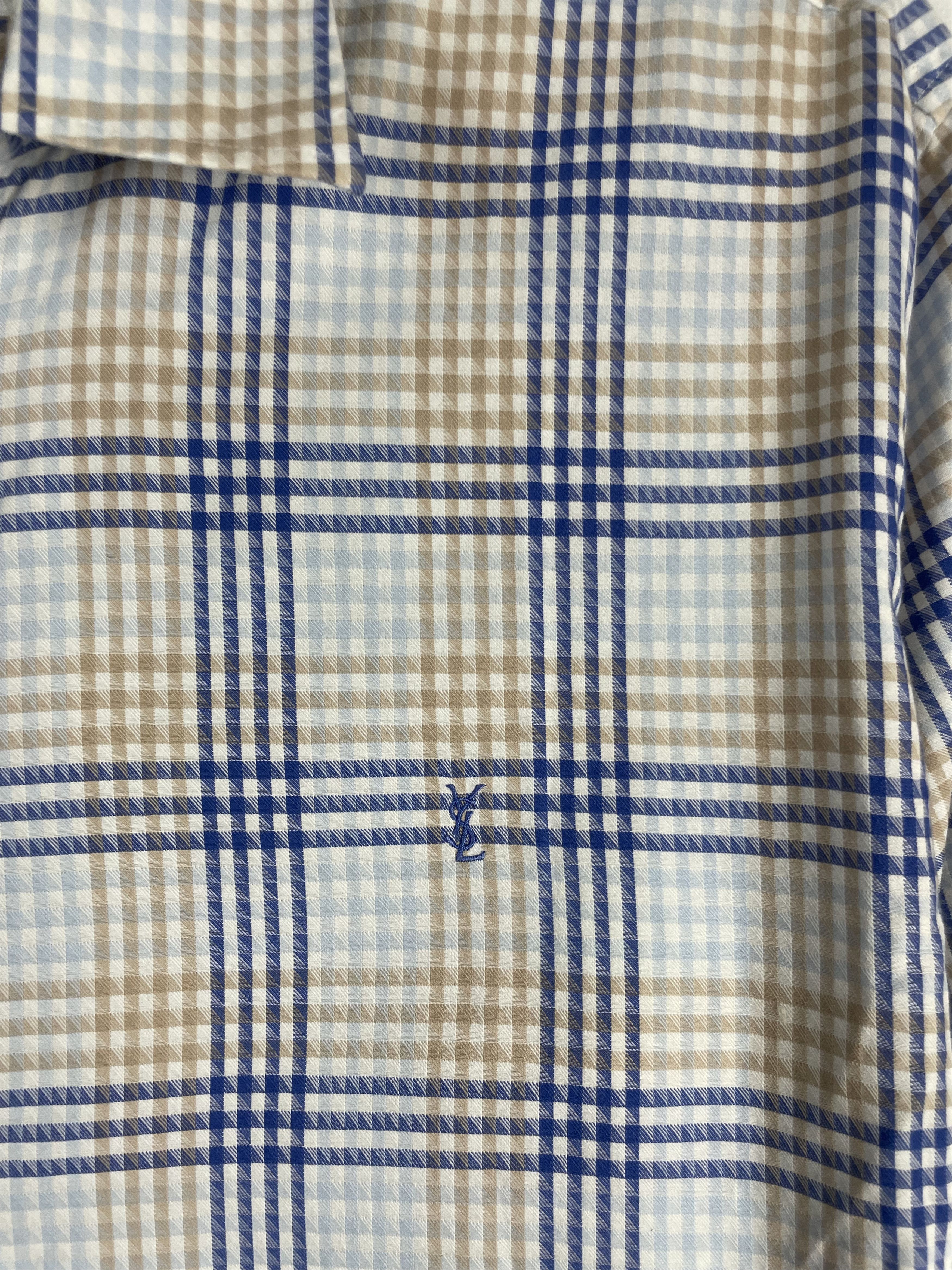 Vintage × Yves Saint Laurent Vintage Yves Saint Laurent Ysl Pour Homme Shirt Size US XL / EU 56 / 4 - 5 Thumbnail