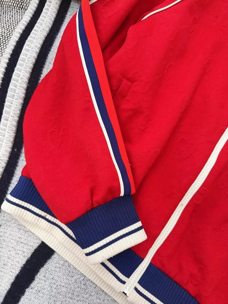 Gucci Gucci Red Striped Hoodie with Double G Logo-2506 Size S / US 4 / IT 40 - 3 Thumbnail