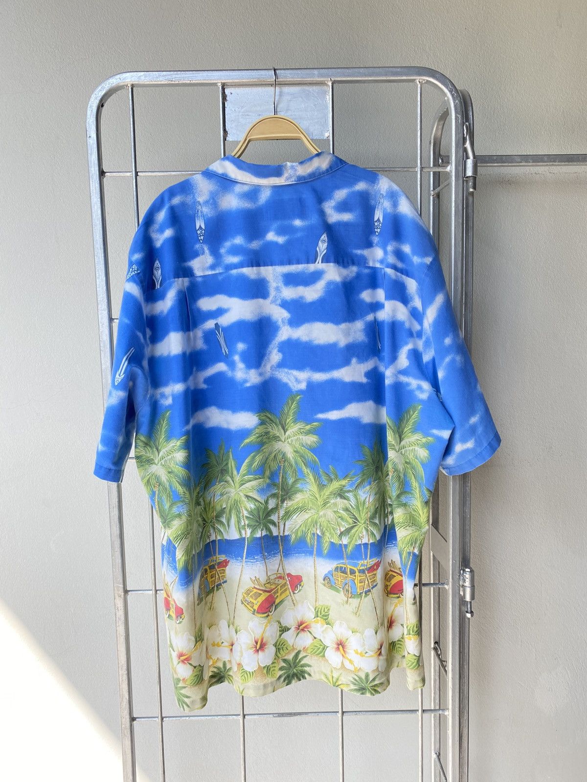 Designer × Vintage KY'S Blue Tropical Palm Hawaiian Shirt Size US XL / EU 56 / 4 - 8 Thumbnail