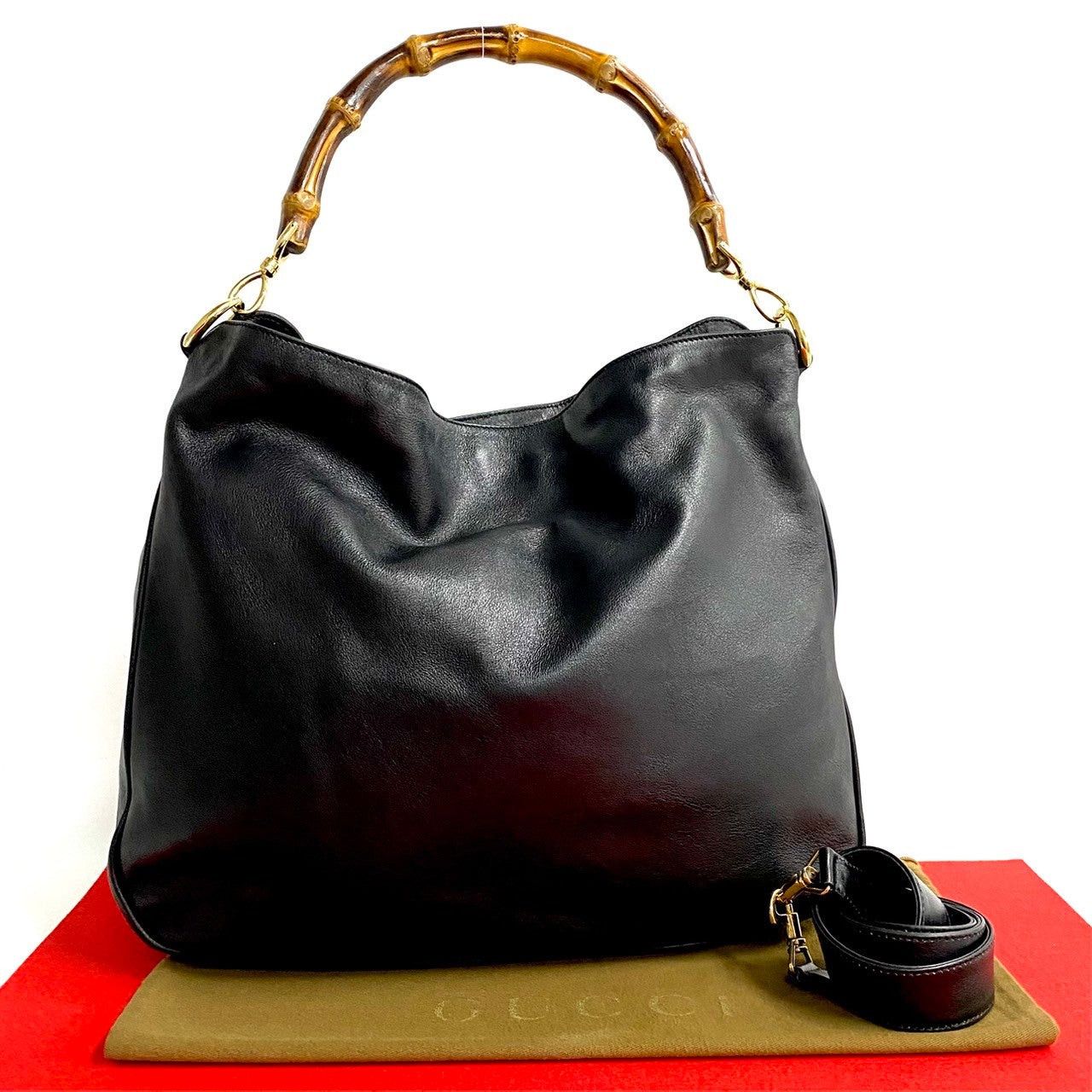 Gucci Gucci Shoulder Bag Black Leather Size ONE SIZE - 1 Thumbnail