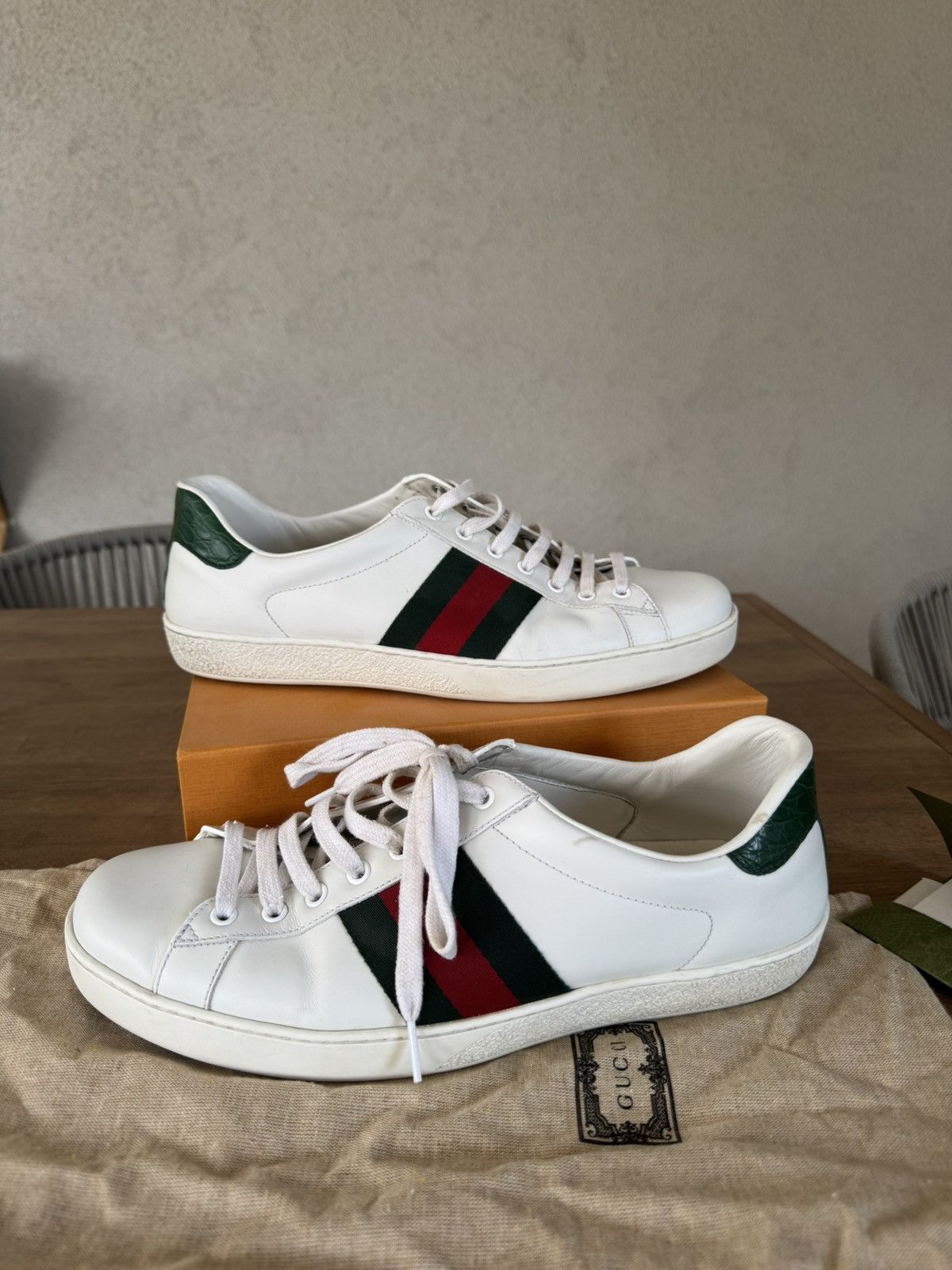 Gucci Mens Gucci shoes Ace GG Size US 10 / EU 43 - 5 Thumbnail