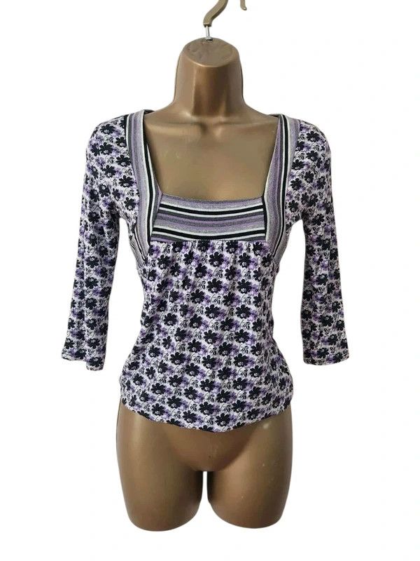 Vintage Vintage 3/4 sleeved top Size S / US 4 / IT 40 - 1 Thumbnail