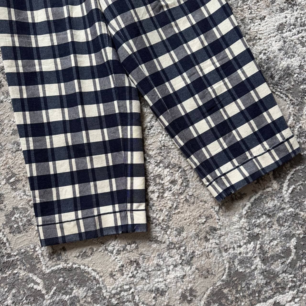 Jacob Cohen Jacob Cohen Rare Wide Plain Checkered Pants Size 26" / US 2 / IT 38 - 6 Thumbnail