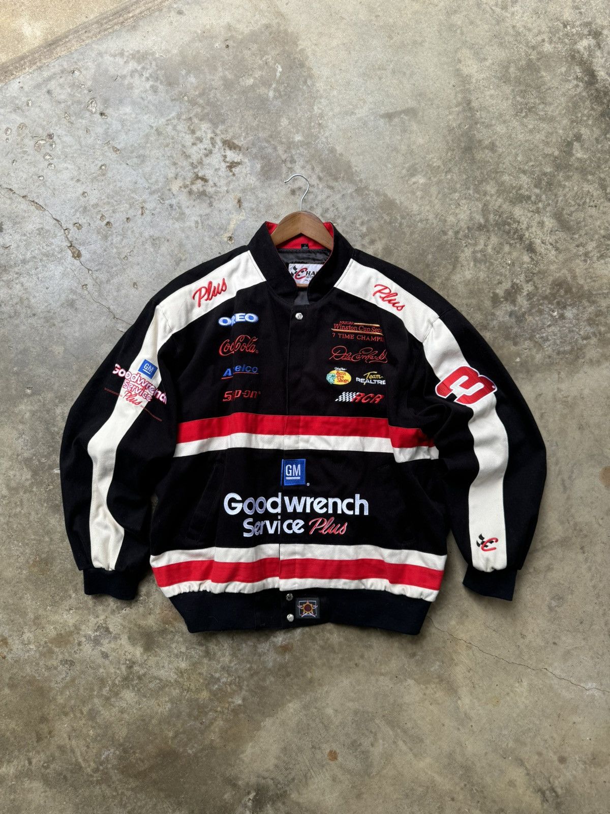 Vintage Jeff Hamilton Embroidered offers Dale Earnhardt NASCAR Jacket