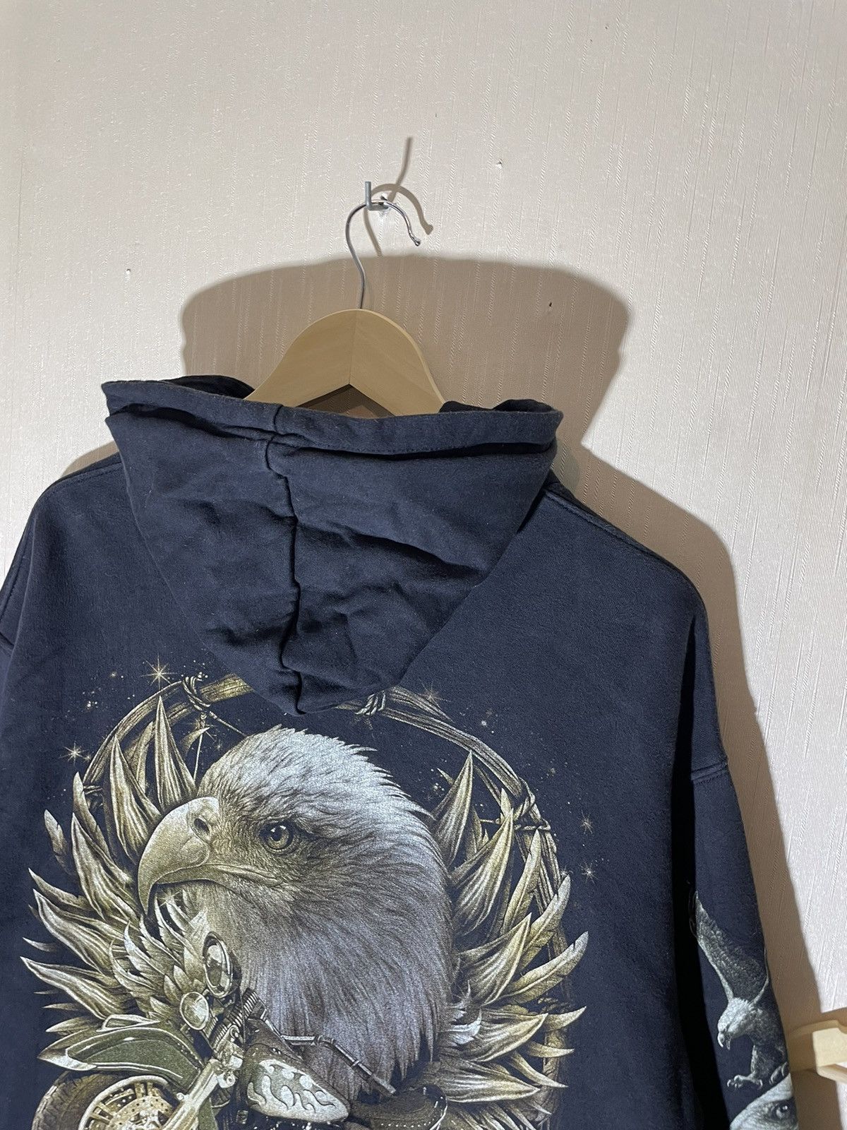 Vintage × West Coast Choppers Choppers Eagle vintage streetwear hoodie 90s Size US XL / EU 56 / 4 - 3 Thumbnail