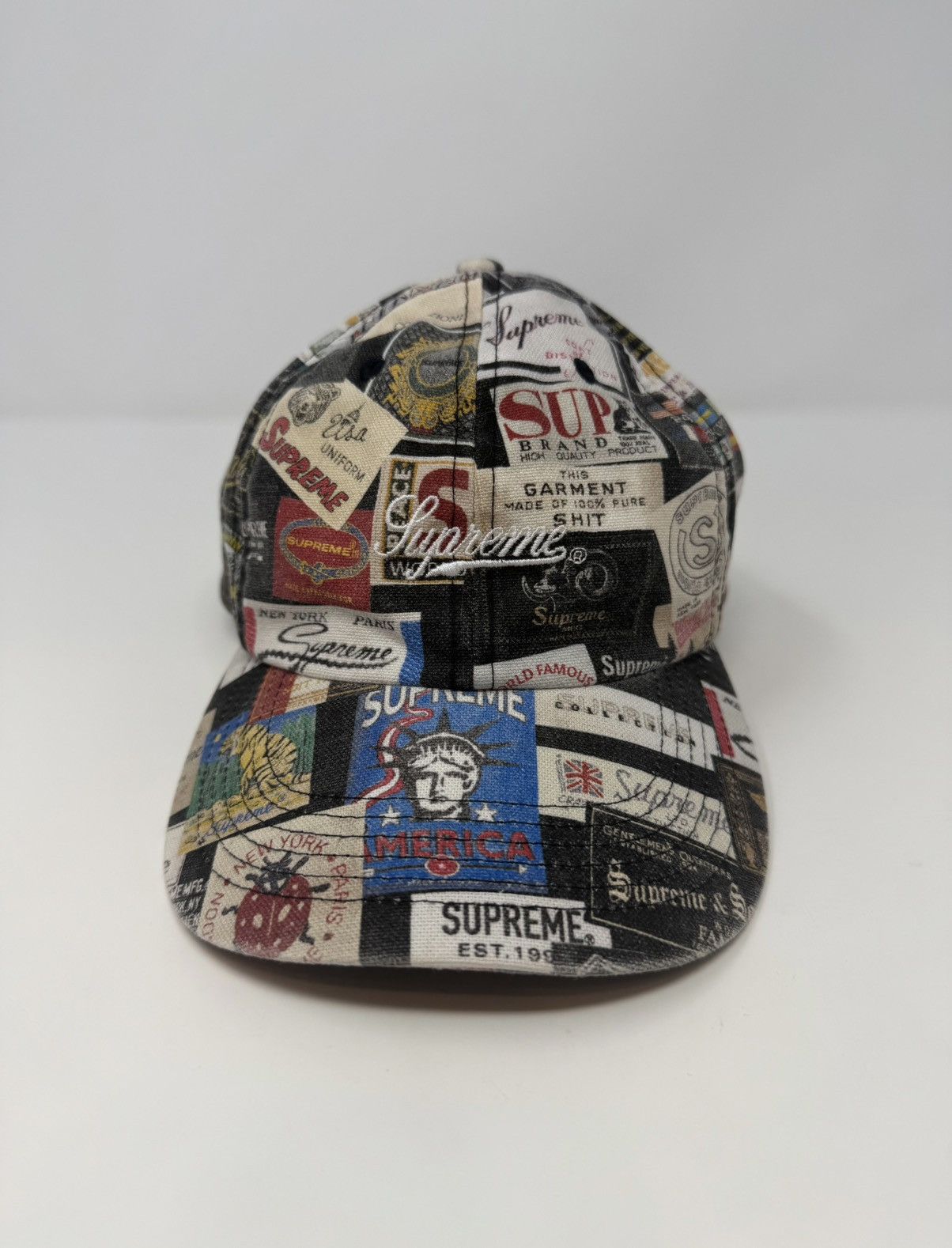 Supreme Labels 6 Panel Hat SS21