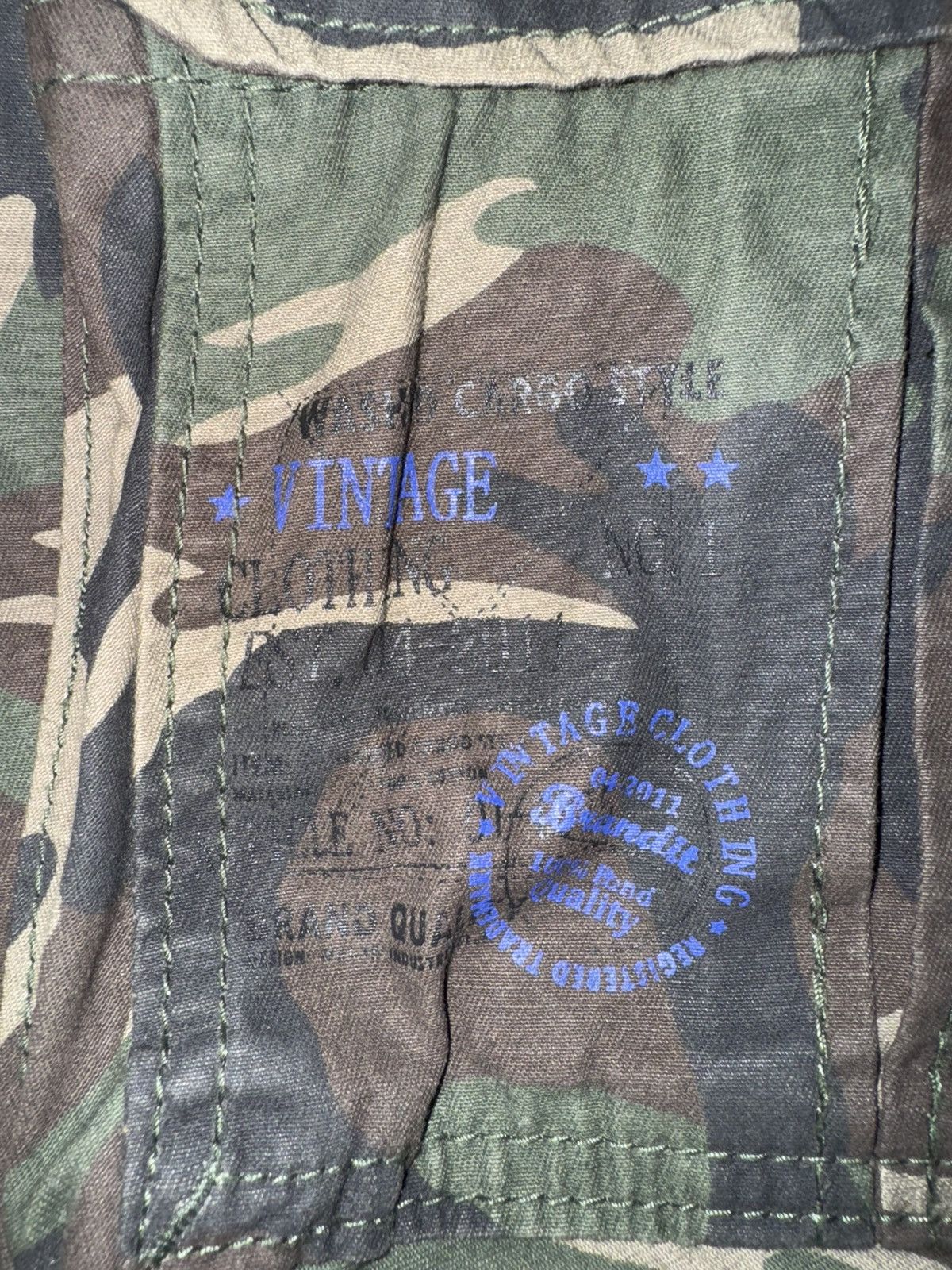 Grailed BRANDIT PURE VINTAGE TROUSERS (WOODLAND) Size: Medium Size US 32 / EU 48 - 7 Thumbnail
