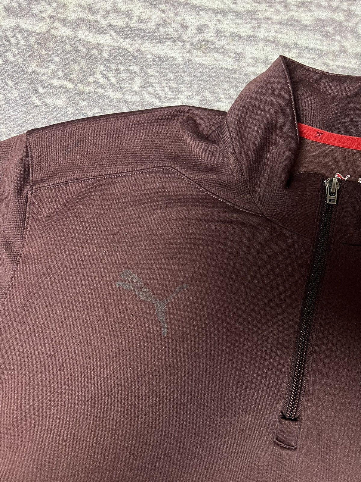 Puma × Vintage Puma VFB Stuttgart Halfzipper Polyster Size US L / EU 52-54 / 3 - 3 Thumbnail