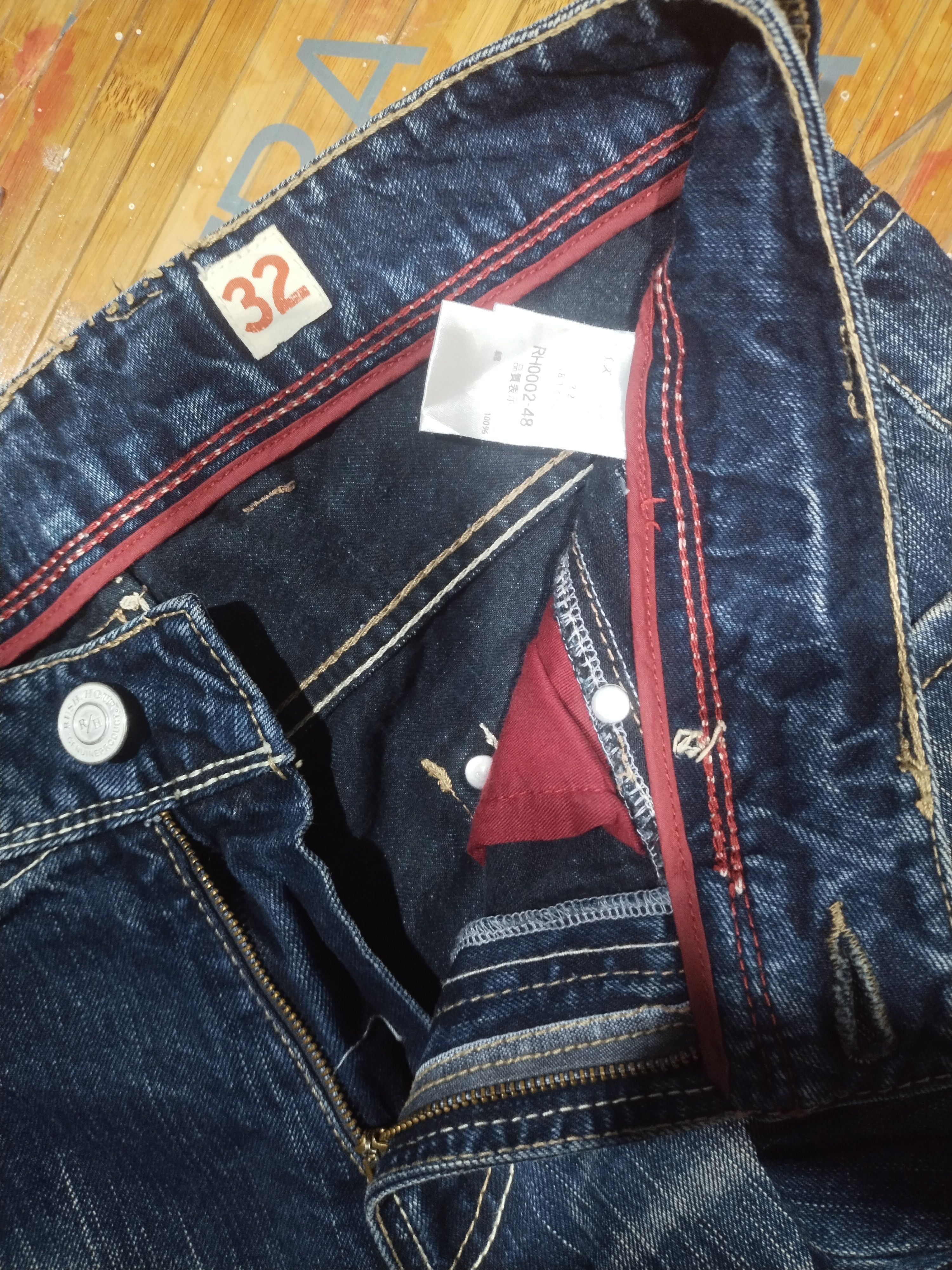 Japanese Brand Jeans Rush/Hour Selvedge Sz 32" Size US 32 / EU 48 - 6 Thumbnail