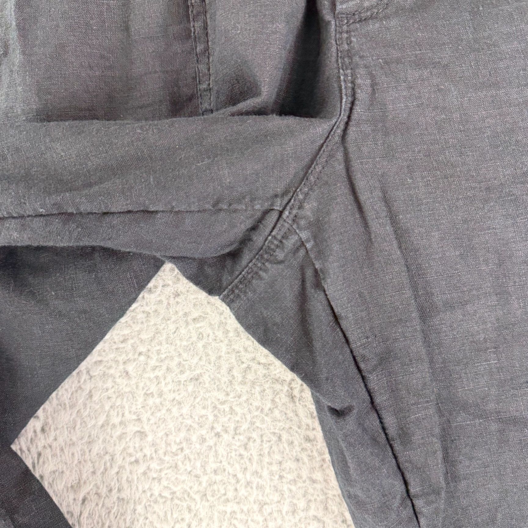 Athleta Athleta Retreat Linen Ankle Pant Womens S Black Pull On Drawstring Casual Size 28" / US 6 / IT 42 - 4 Thumbnail