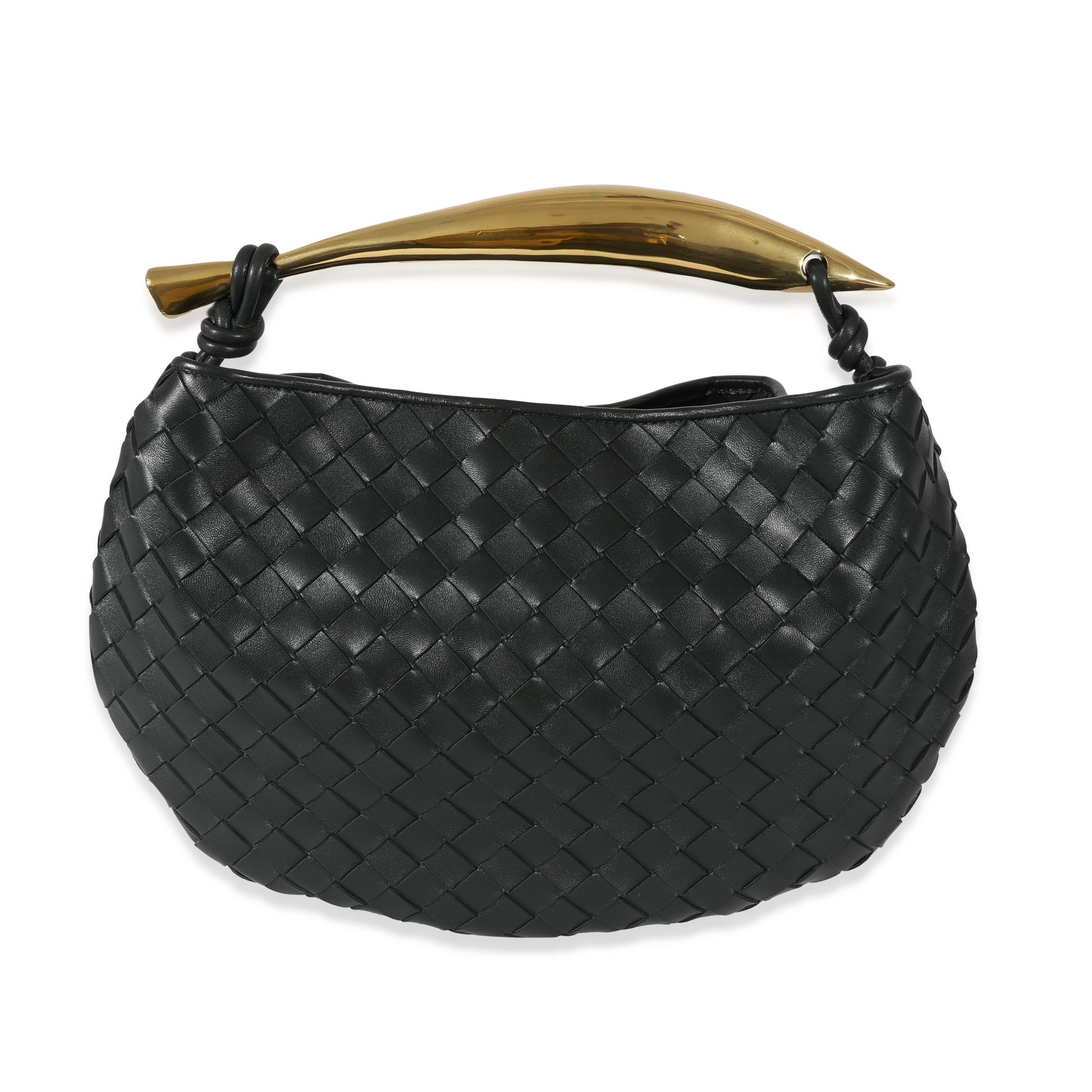 image of Bottega Veneta Dark Green Intrecciato Sardine Bag, Women's