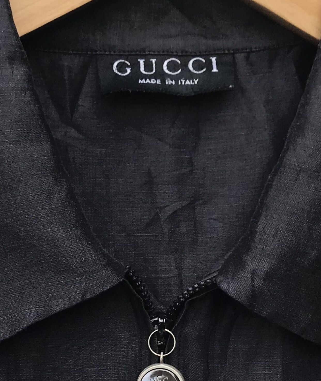 Gucci Gucci Linen Silk Women Zipper Shirt Size M / US 6-8 / IT 42-44 - 2 Thumbnail