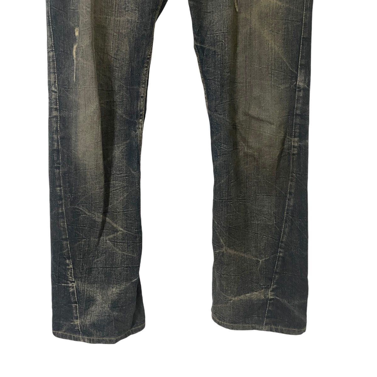 Japanese Brand Vintage Blow By Blue Distressed Denim Size US 36 / EU 52 - 4 Thumbnail