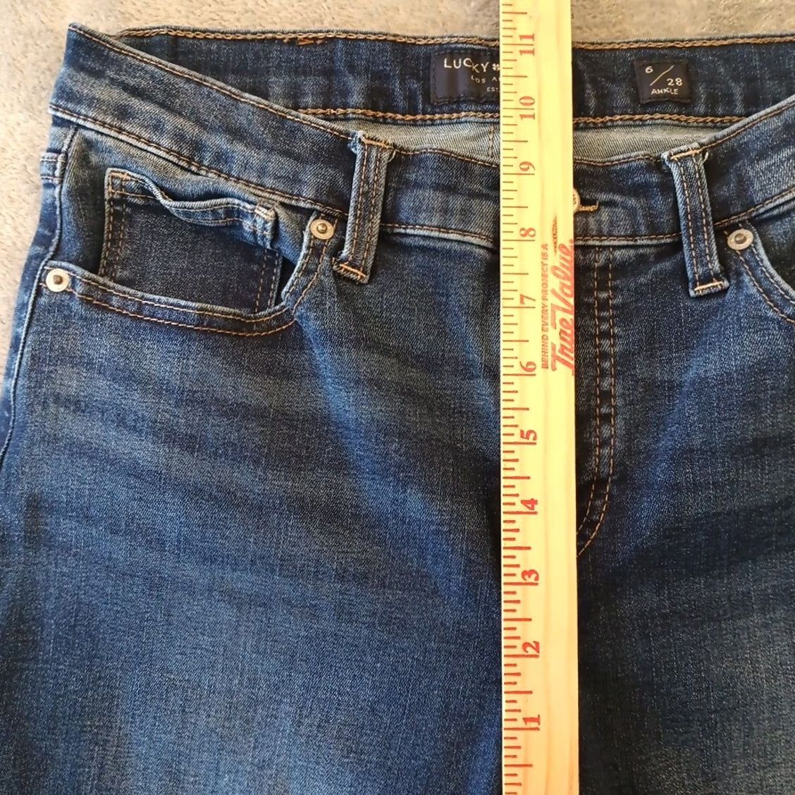 Lucky Brand Lucky Brand Skinny Ava Jeans - Womens Size 6/28 Blue Dark Wash 26x26 Mid Rise - Vintage - No Size 28" / US 6 / IT 42 - 4 Thumbnail