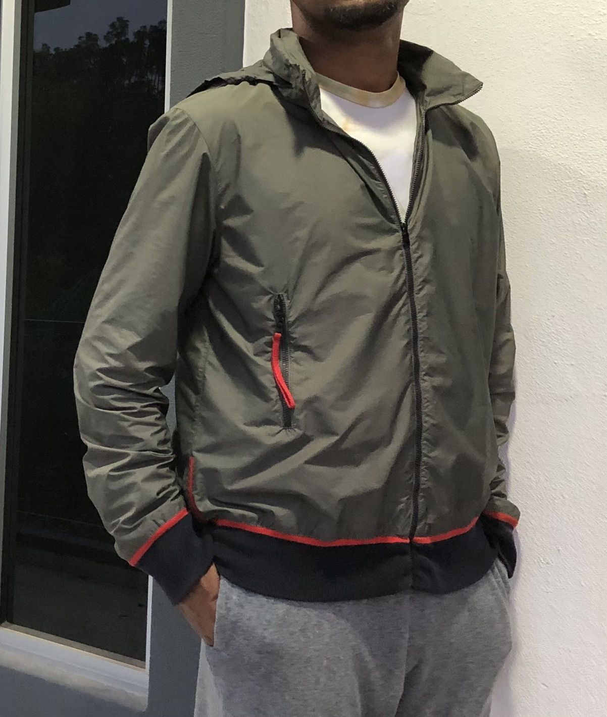 Prada Prada Sport SS00 Stash Pocket Nylon Zip Up Bomber Jacket Size US M / EU 48-50 / 2 - 2 Thumbnail