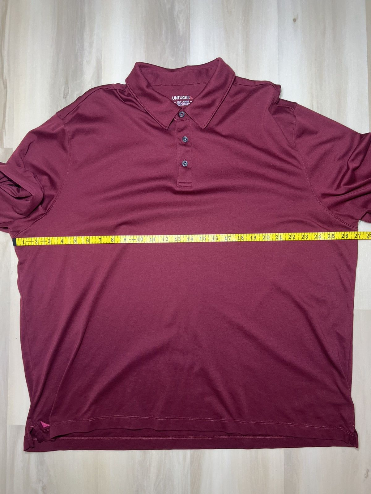UNTUCKit UNTUCKit Mens 3XL Damaschino Long Sleeve Polo Shirt Reg Fit Size US XXL / EU 58 / 5 - 6 Thumbnail