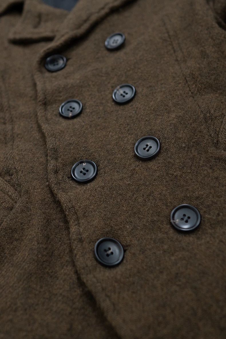 Comme des Garcons Comme des Garcons Felt wool double-breasted lapel coat Size M / US 6-8 / IT 42-44 - 7 Thumbnail