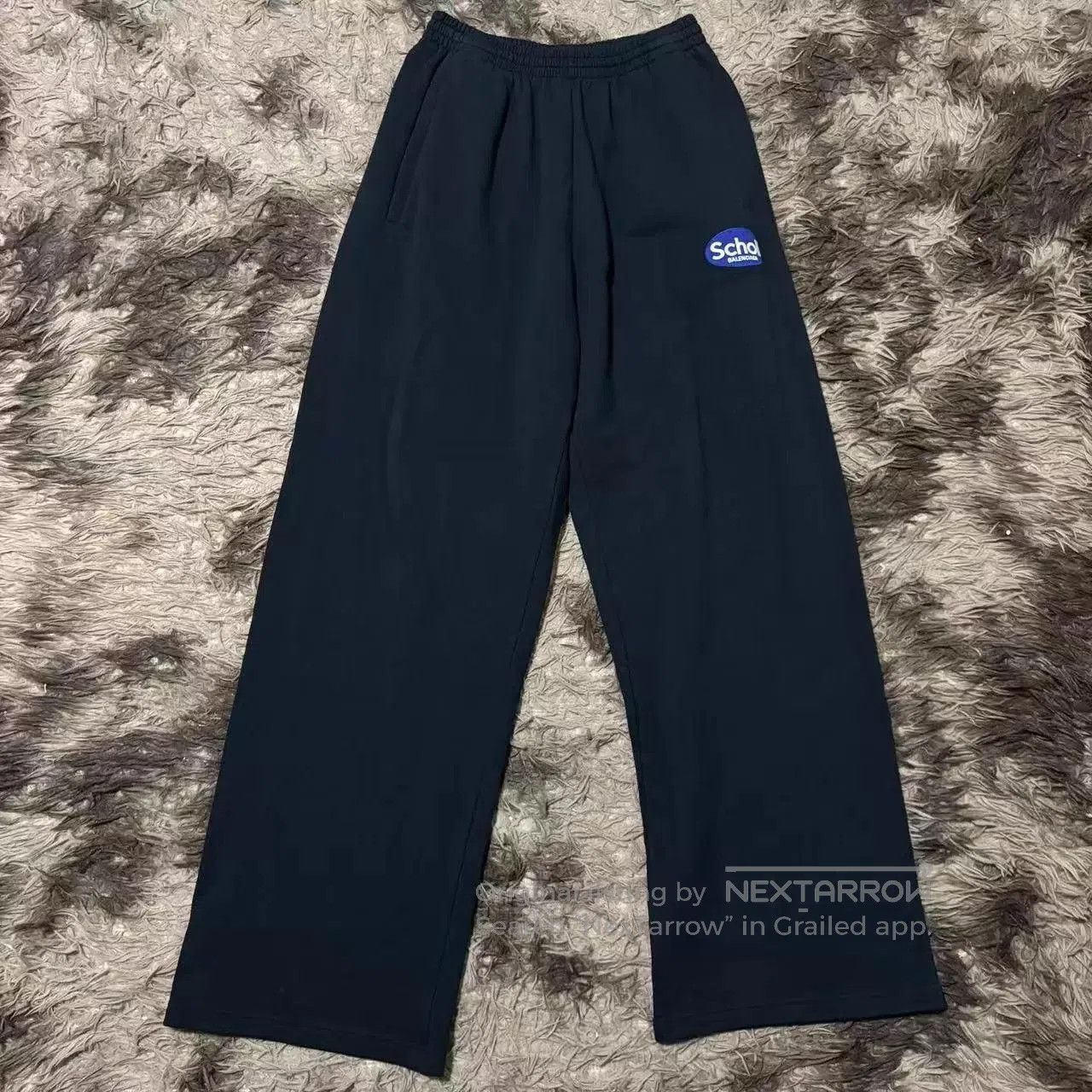 Balenciaga Black Casual Pants with Logo - Size 32. Size US 32 / EU 48 - 1 Thumbnail