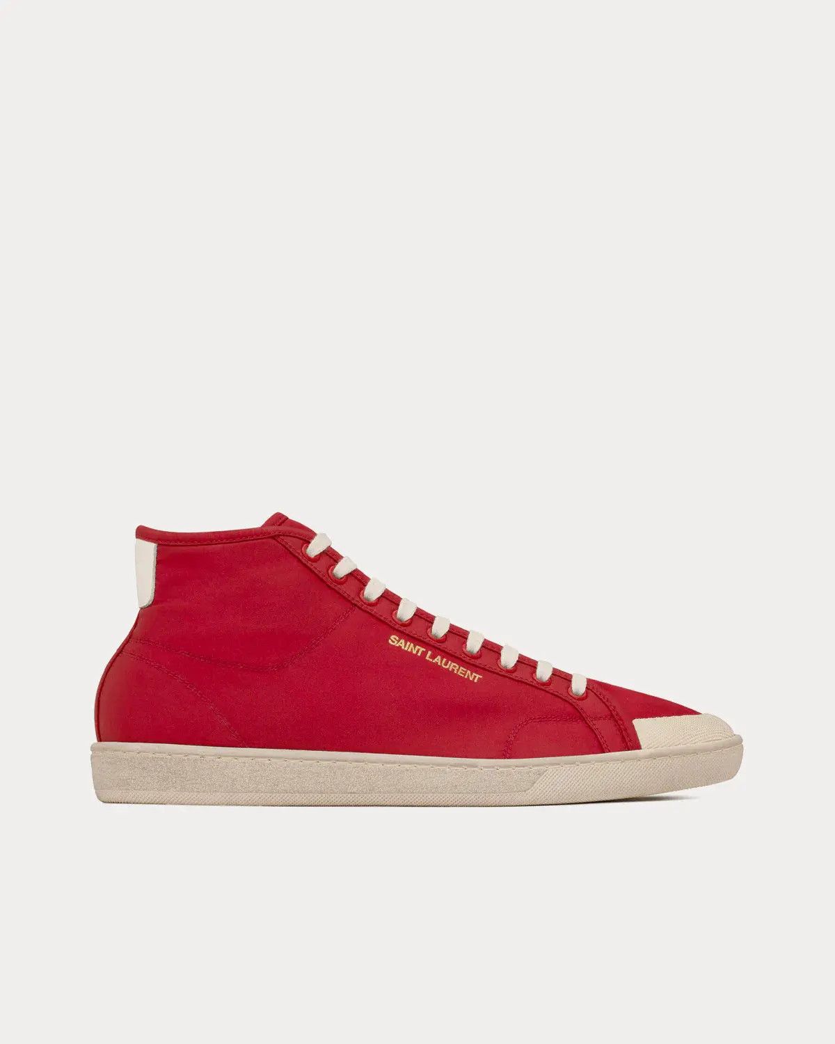 Saint Laurent Paris o1la1rc1a0825 Court Classic SL/39 MID top Sneakers in Red Size US 12 / EU 45 - 1 Thumbnail