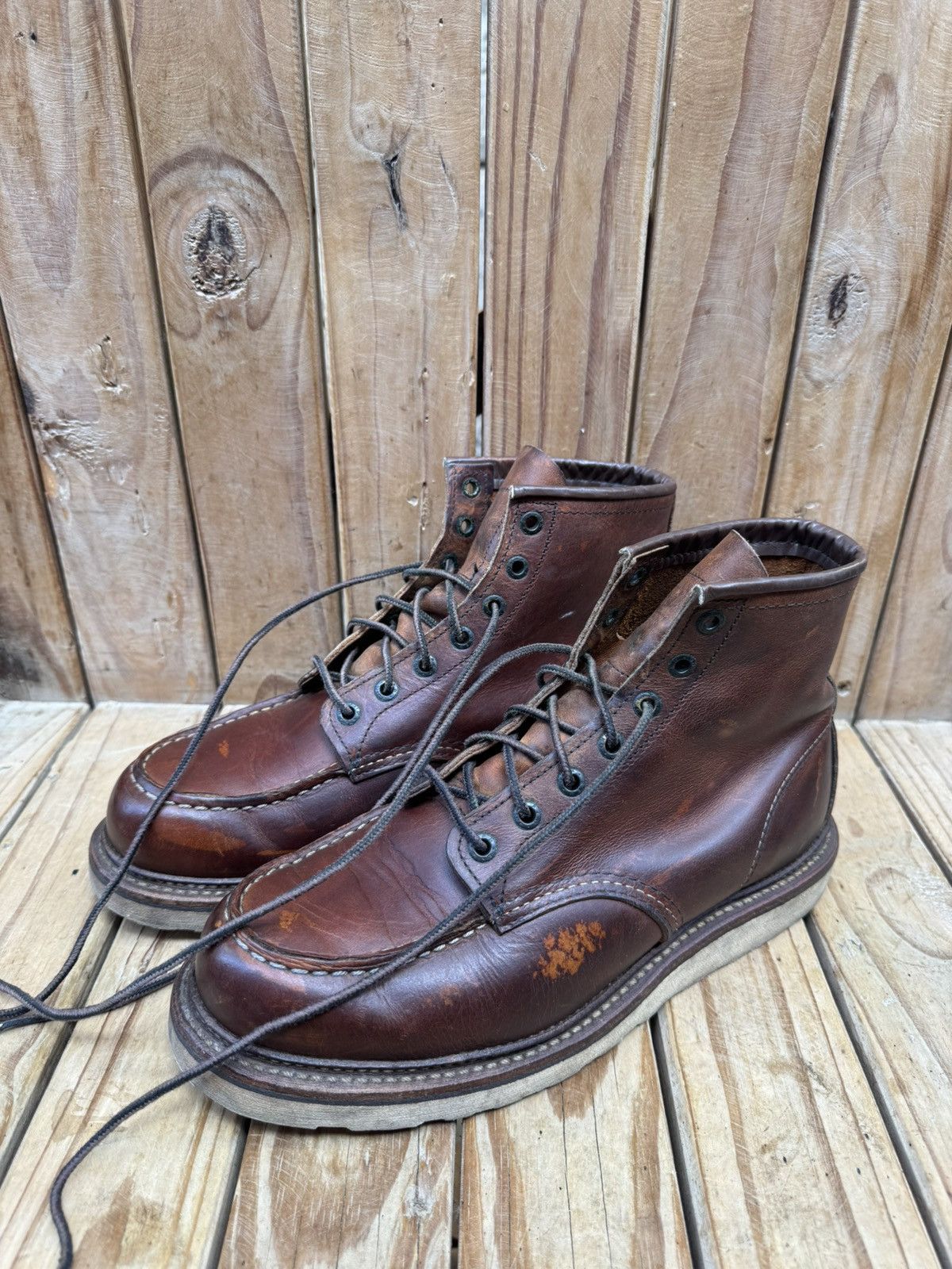 Red Wing Red Wing 1907 Copper Rough Brown Boots UK 7.5 D | EUR 41.5 Size US 8.5 / EU 41-42 - 23 Thumbnail