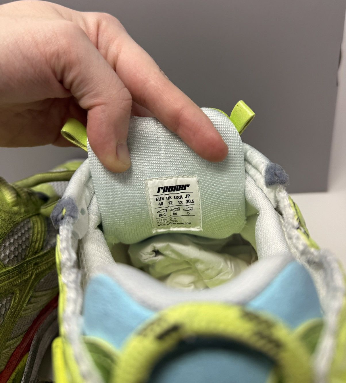 Balenciaga Balenciaga Marathon Runner Sneaker Yellow Unreleased Demna Size US 13 / EU 46 - 7 Thumbnail