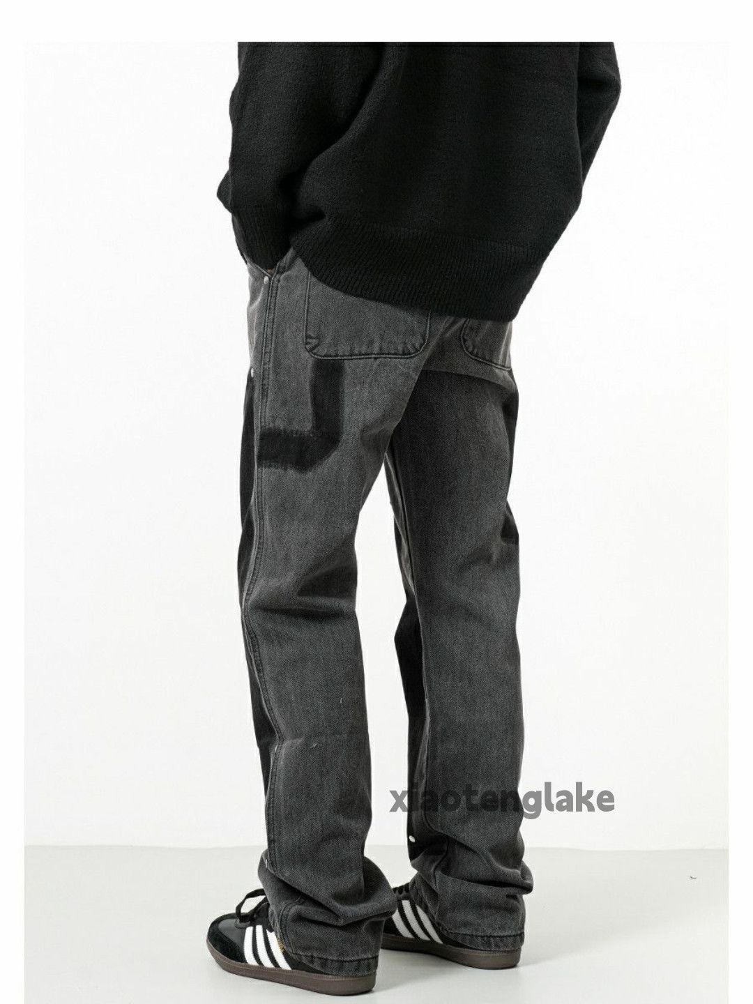 Designer × Japanese Brand × Vintage washed faded utility skate hiphop carpenter cargo jeans Size US 32 / EU 48 - 3 Thumbnail