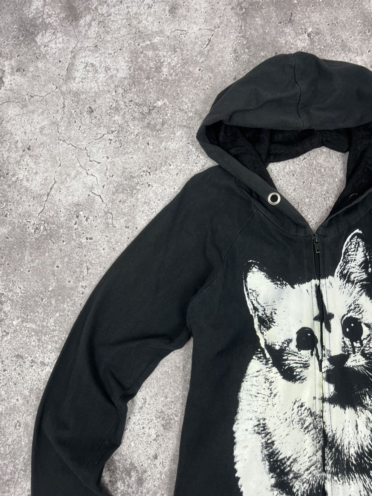 Other Heartless Zip Hoodie Cat Gothic Avant Garde Size S / US 4 / IT 40 - 3 Thumbnail