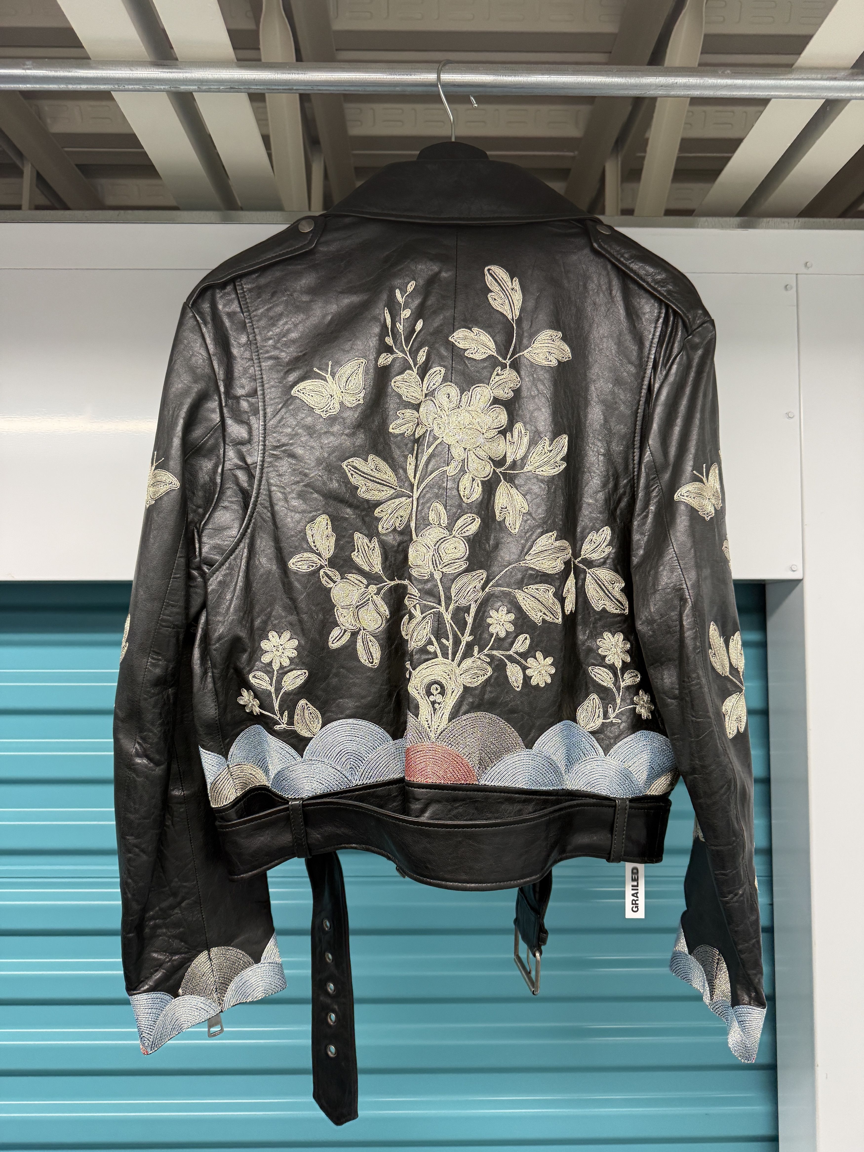 Gucci Metal Embroidered Leather Jacket Size US S / EU 44-46 / 1 - 2 Thumbnail