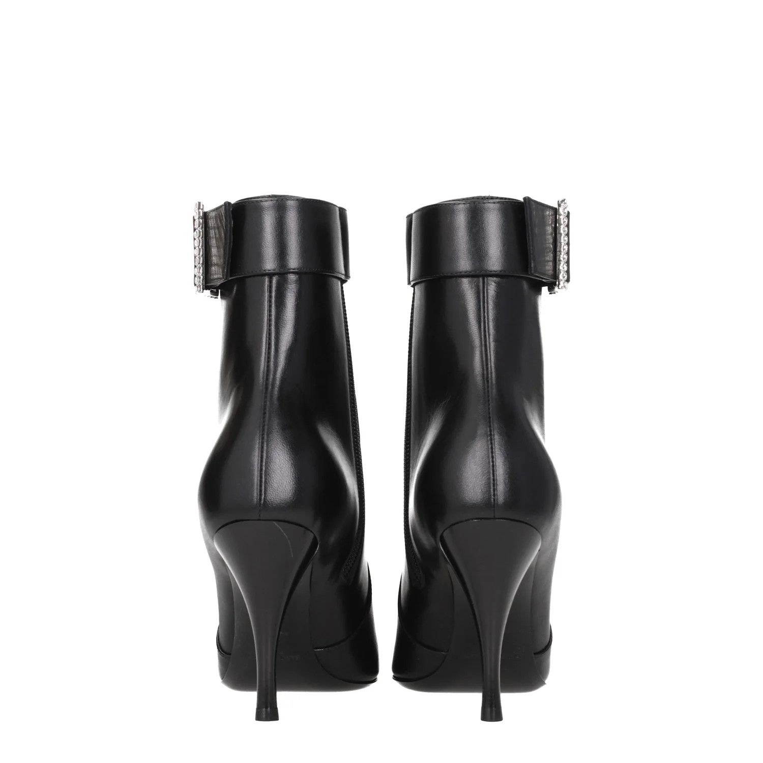 Saint Laurent Paris ob1o1e1124 Leather Ankle Boots in Black Size US 11 / IT 41 - 5 Thumbnail