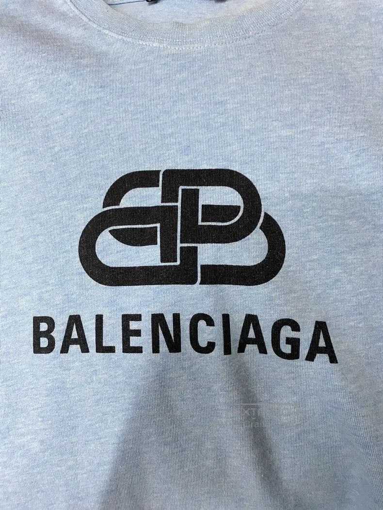 Balenciaga Balenciaga Haze Blue Buckle Short Sleeve, M, Classic Doubl Size US M / EU 48-50 / 2 - 2 Thumbnail