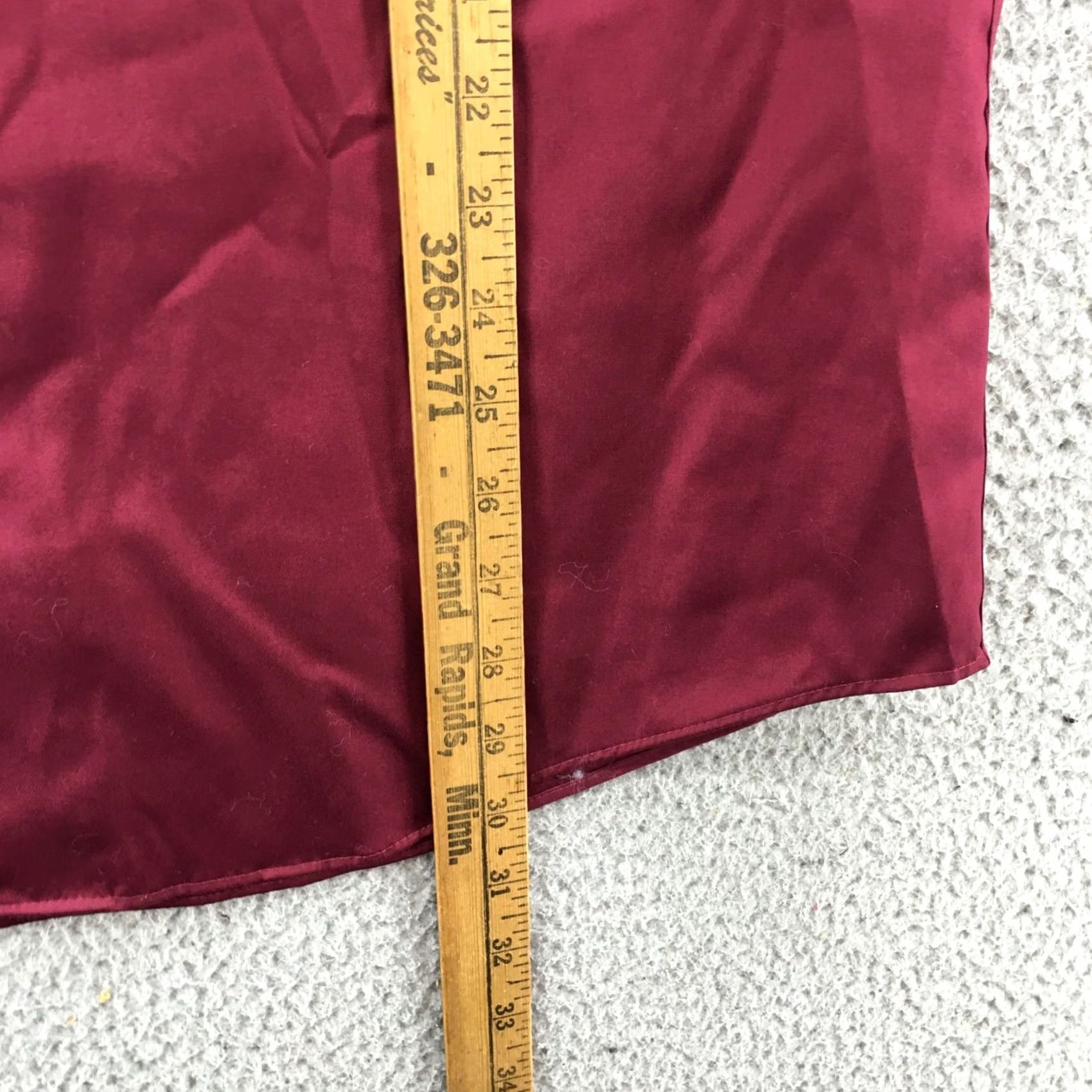 Kenneth Cole Kenneth Cole Dress Shirt Mens S Burgundy Cotton Button Up Long Sleeve Non-Iron Size 36R - 7 Thumbnail