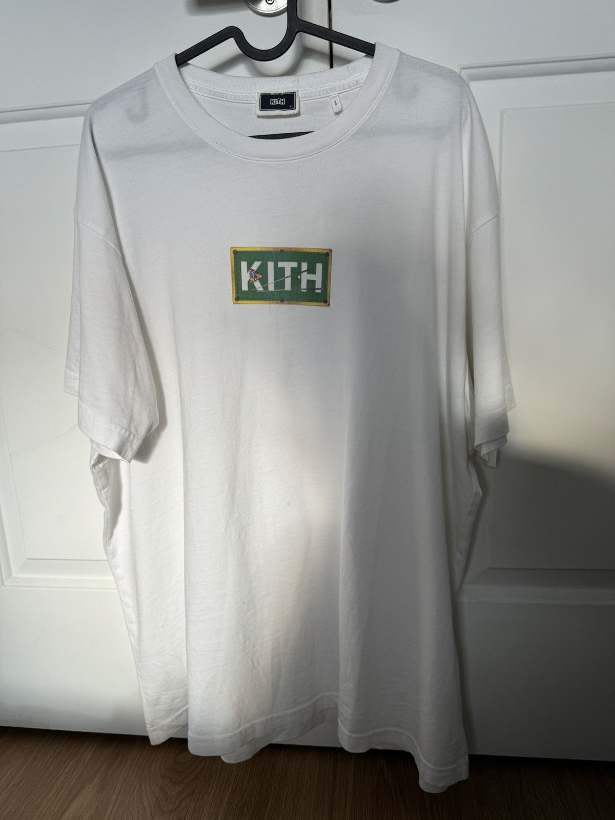 Image of Kith Billiards Classic Logo Tee White Xl, Men's