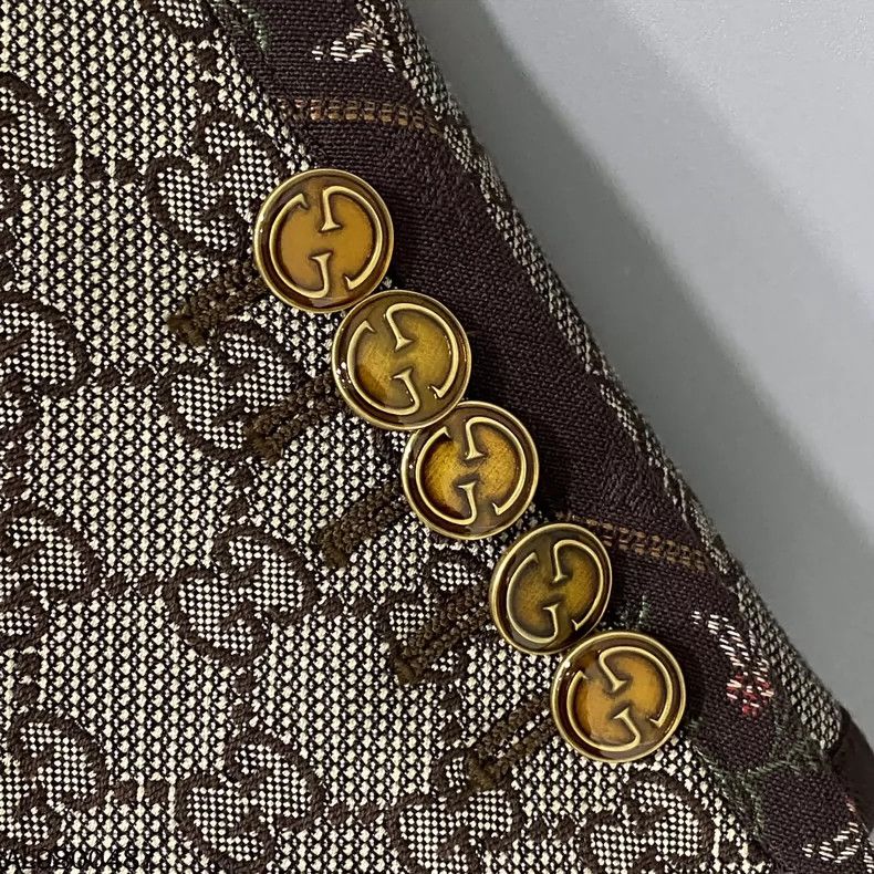 Gucci Gucci Heavy industry old flower full print suit jacket 2501 Size US XXS / EU 40 - 4 Thumbnail