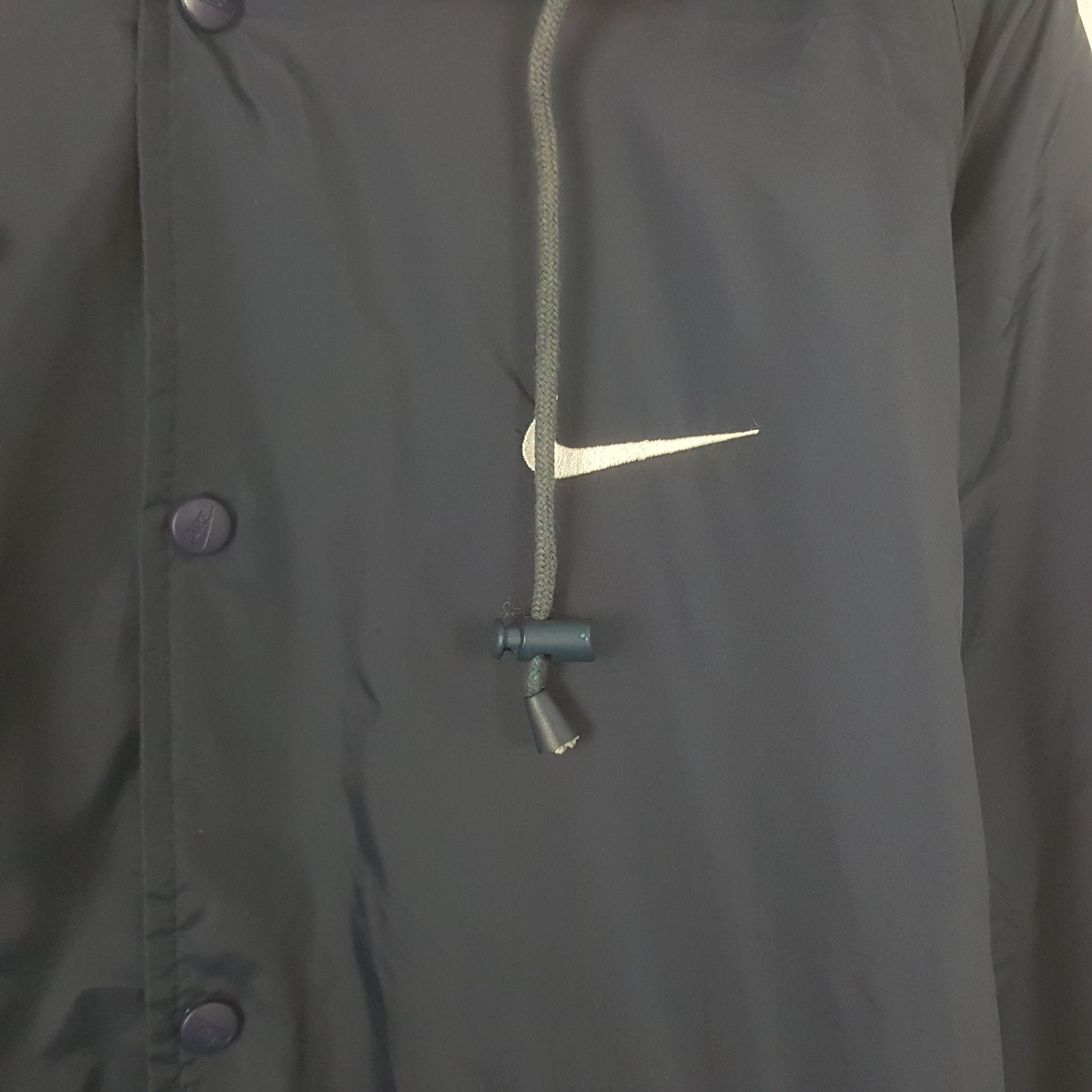 Nike Vintage Nike Swoosh Sherpa Inside Long Jacket Hoodie Size US XL / EU 56 / 4 - 4 Thumbnail