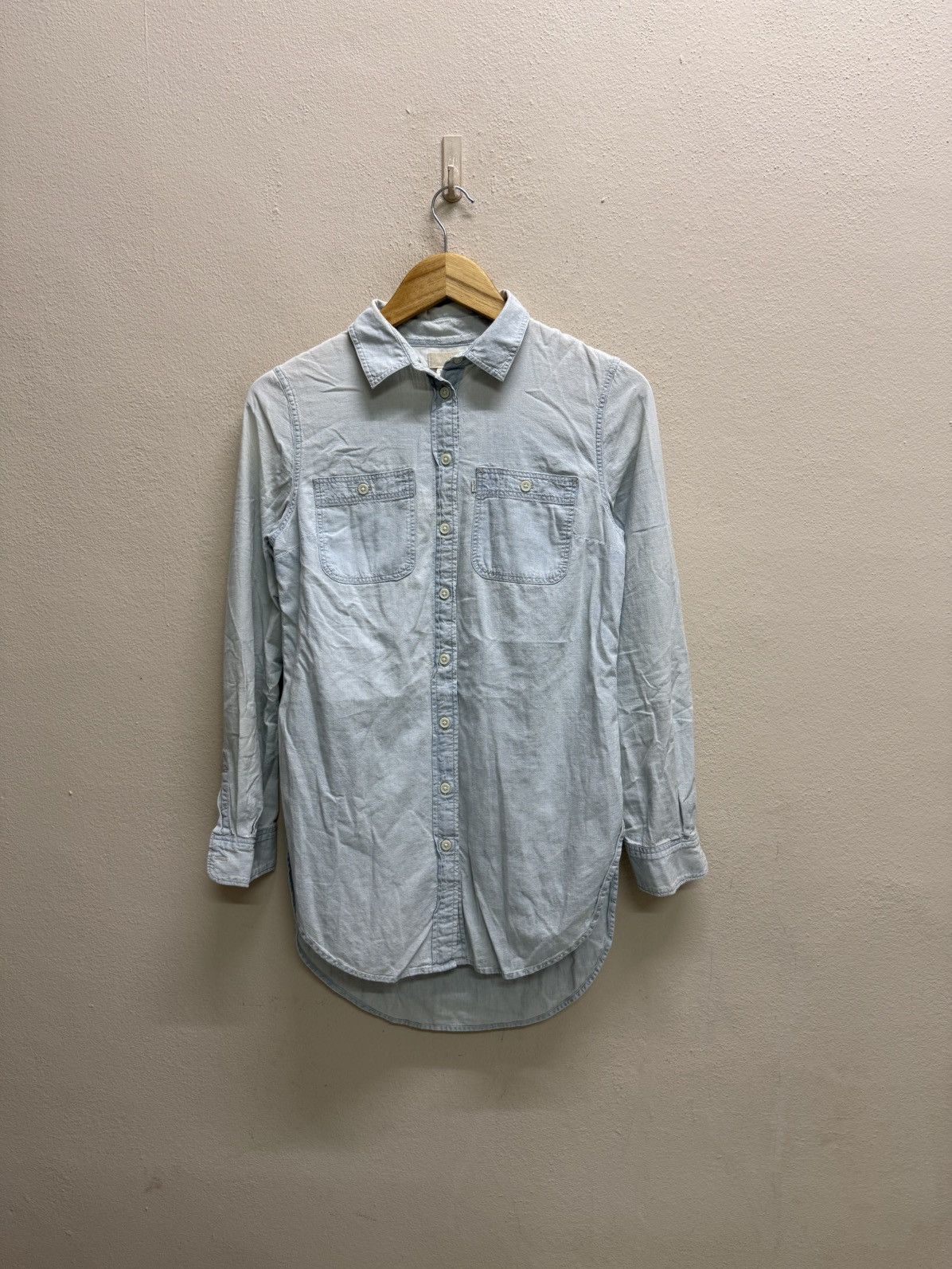 Levi's Levi’s light blue long sleeved denim button up shirt dress Size XS / US 0-2 / IT 36-38 - 14 Thumbnail