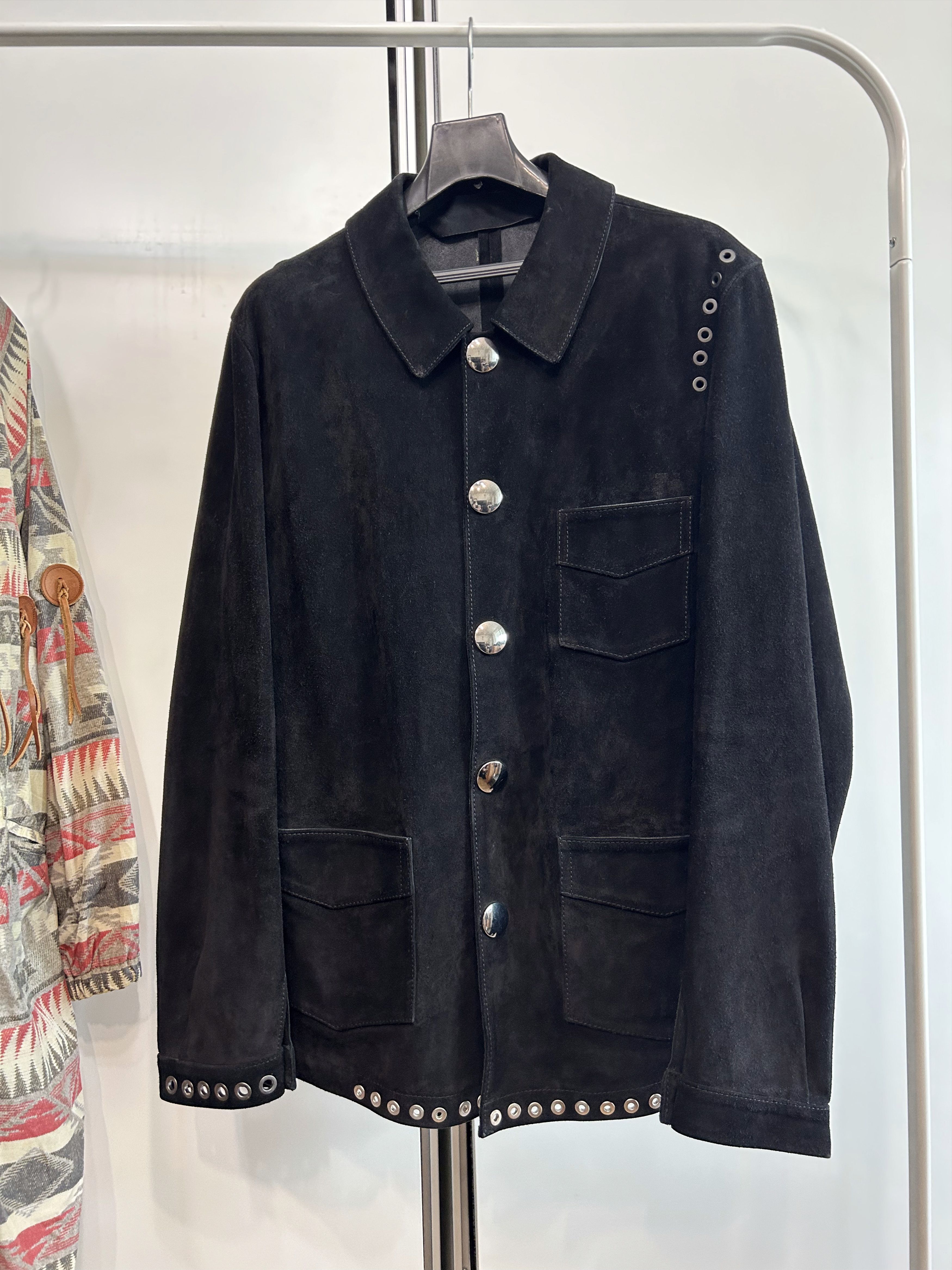 Acne Studios ACNE STUDIOS Eyelet Suede Jacket Size US L / EU 52-54 / 3 - 3 Thumbnail